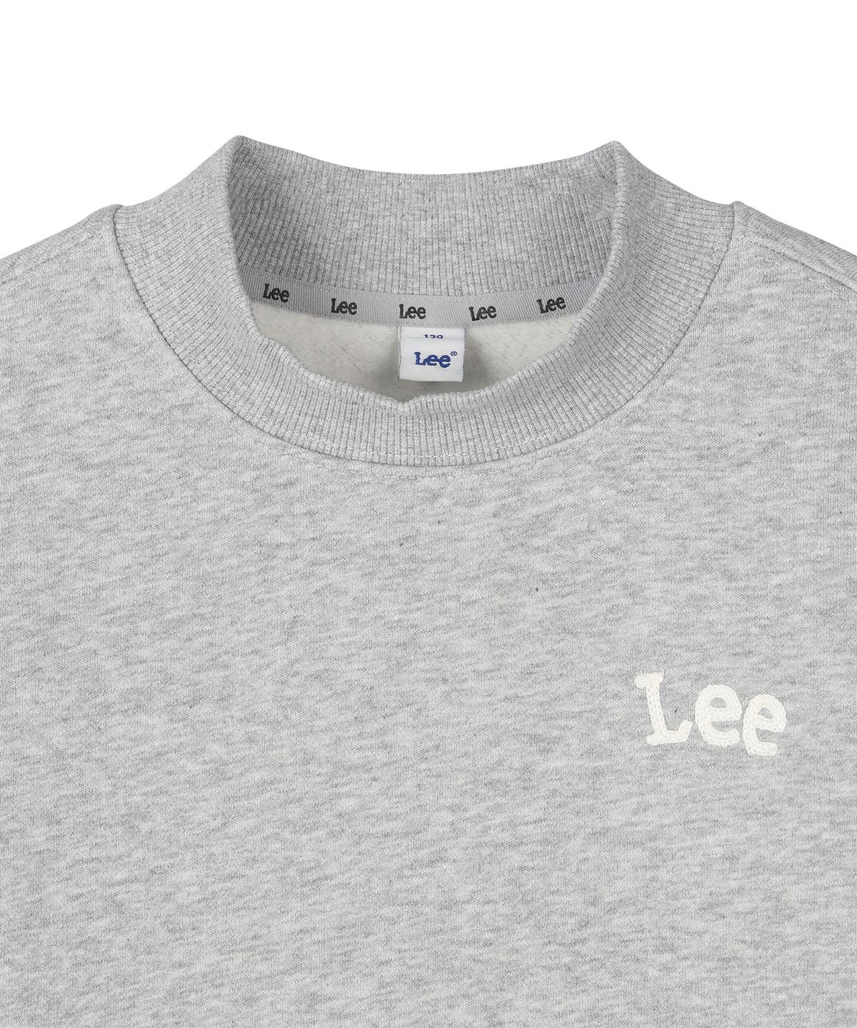 리 키즈(LEE KIDS) 버디LEE 하프넥 프린트 기모 스웻셔츠 멜란지그레이 LK2604CR13MG