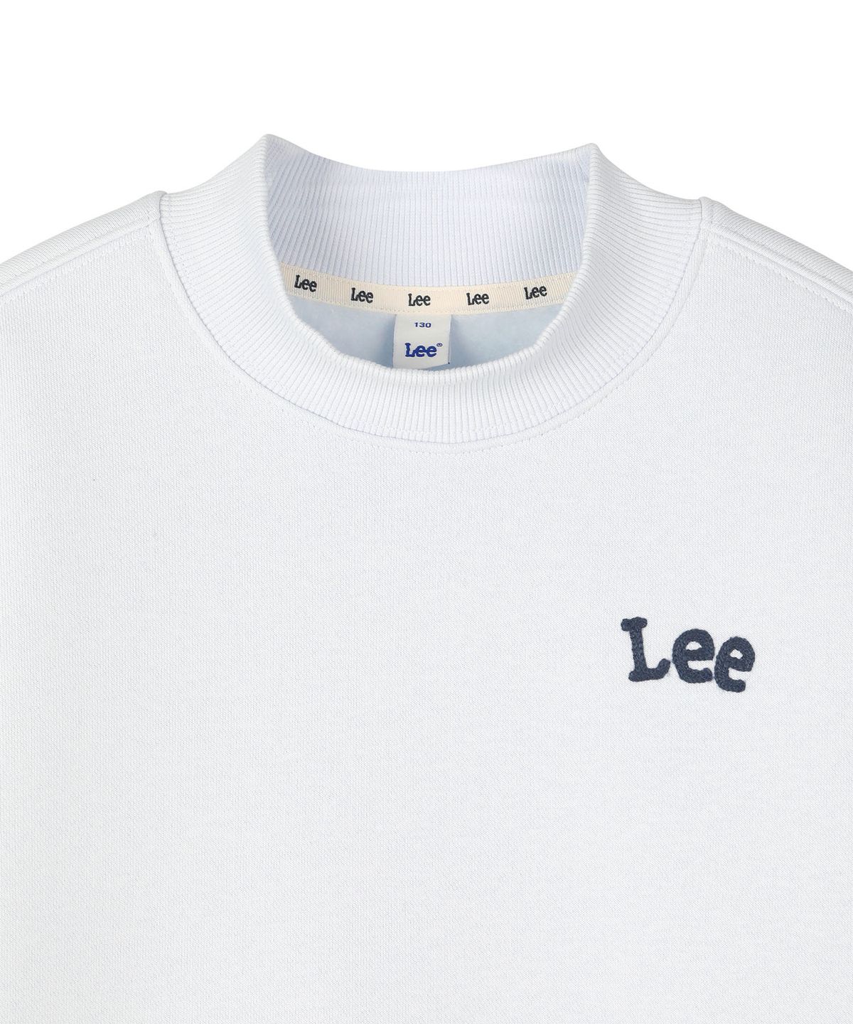 리 키즈(LEE KIDS) 버디LEE 하프넥 프린트 기모 스웻셔츠 스카이블루 LK2604CR13SB
