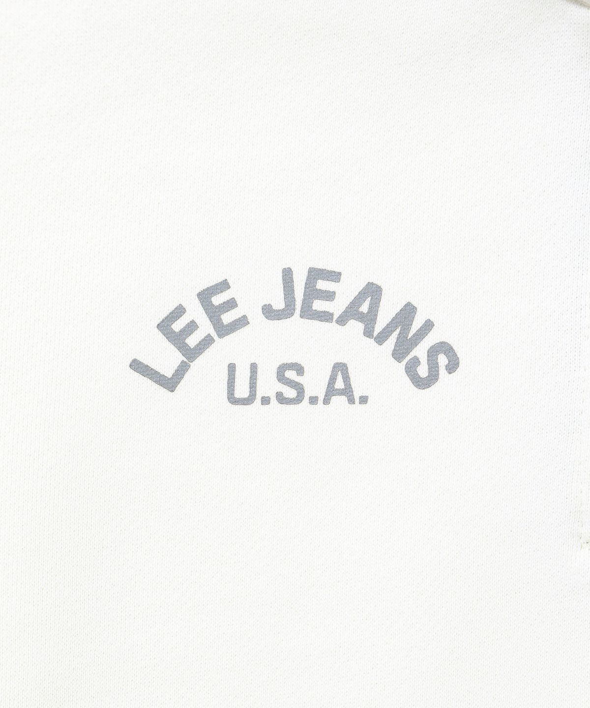 리 키즈(LEE KIDS) 체스트 아트웍 반집업 기모 스웻셔츠 아이보리 LK2604CR10IV