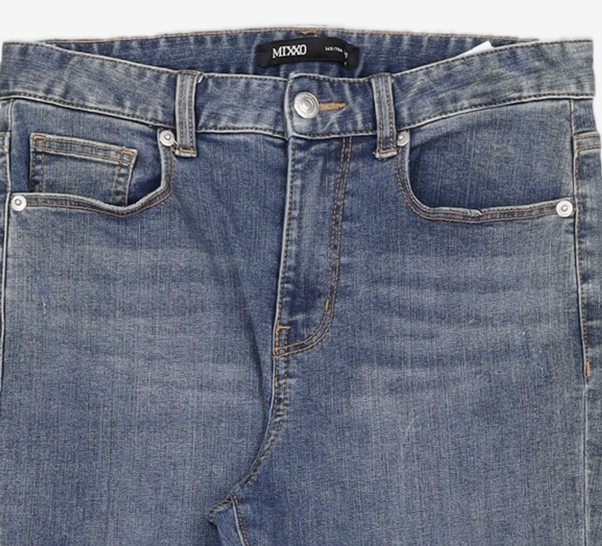 미쏘(MIXXO) 밑단 롤업슬림일자핏 MIWTJB924J 28