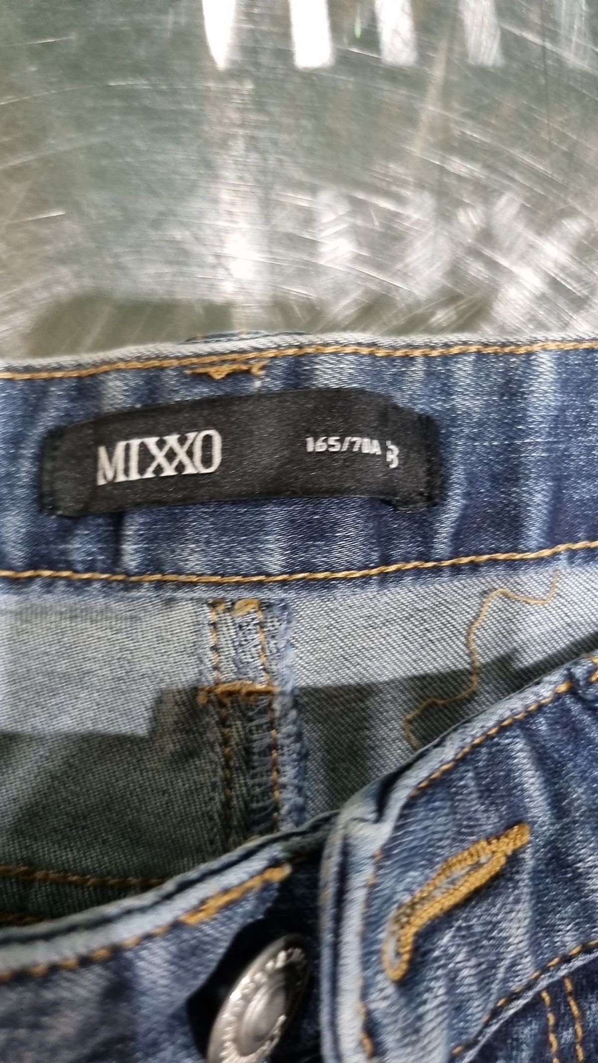 미쏘(MIXXO) 밑단 롤업슬림일자핏 MIWTJB924J 28