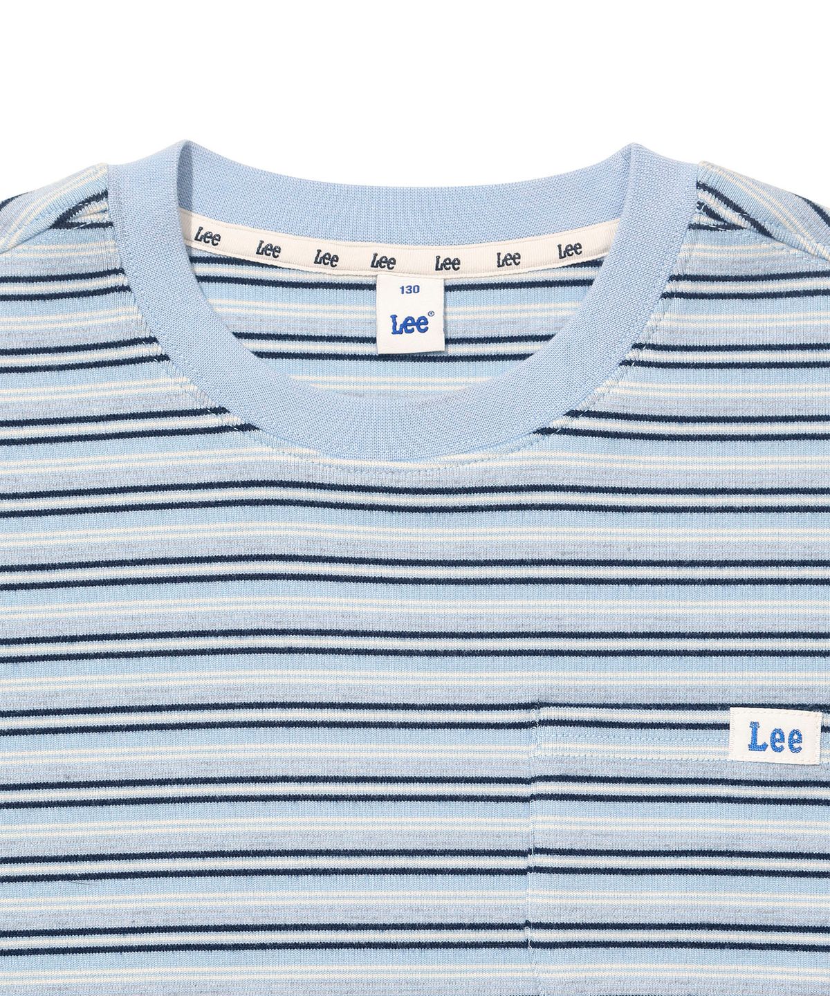 리 키즈(LEE KIDS) 스트라이프 티셔츠 스카이블루 LK2604LT02SB