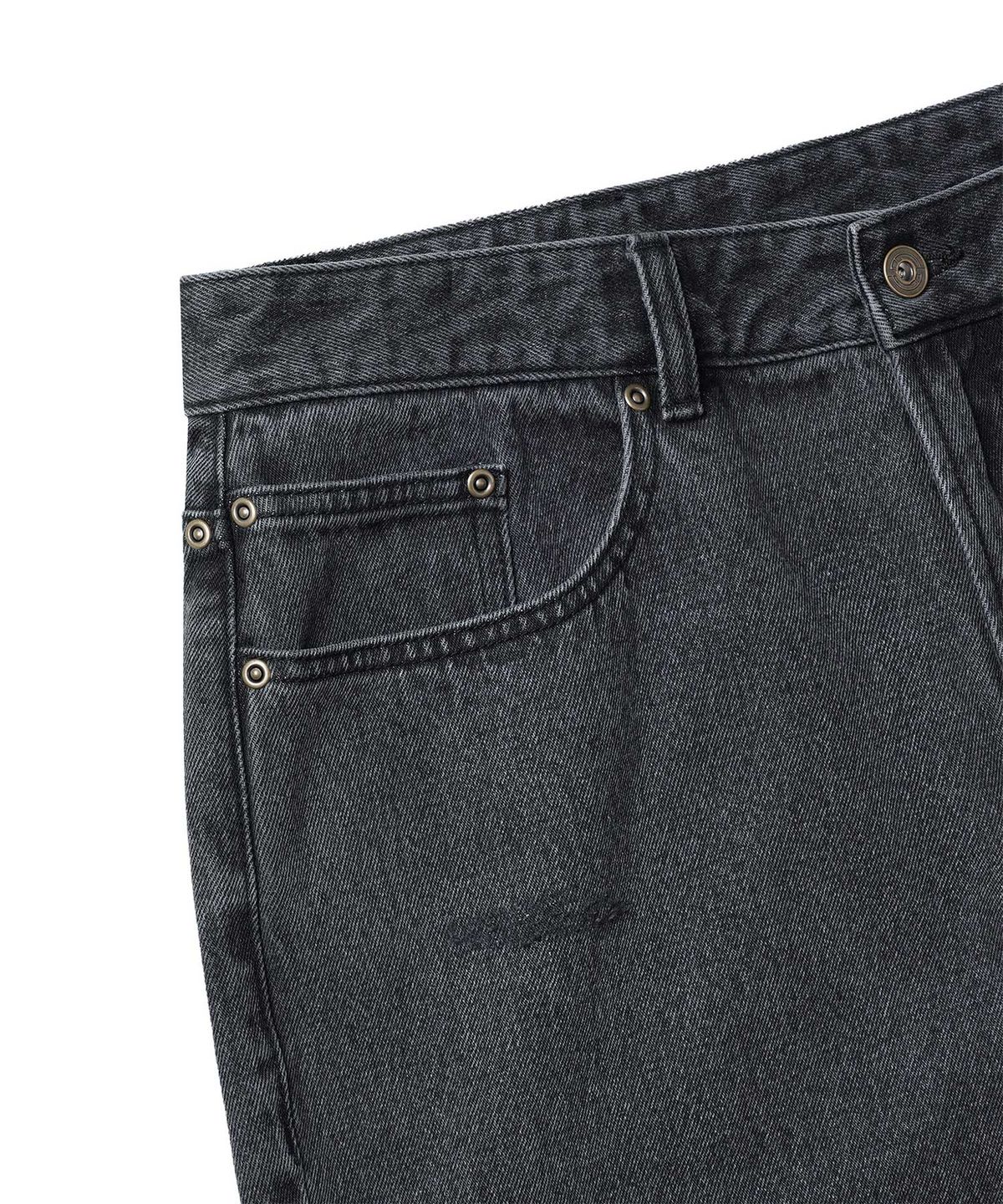 인세인개러지(INSANEGARAGE) INSANE WASHED DENIM PANTS_BLACK