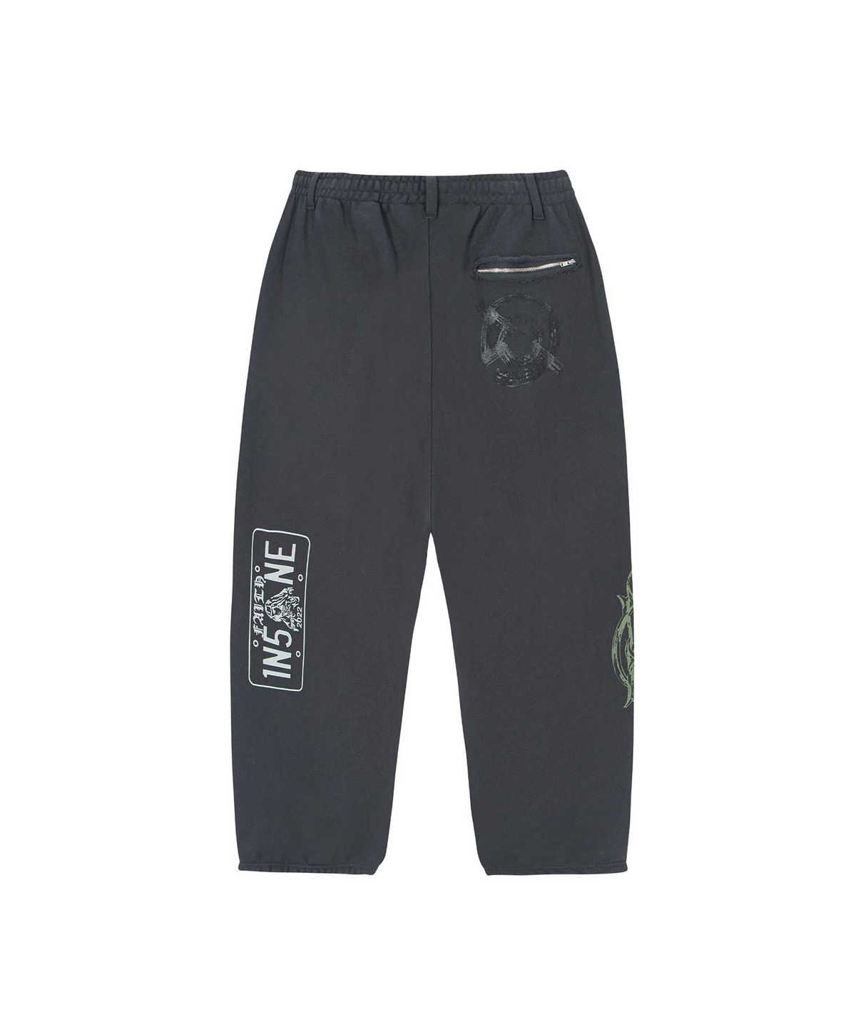 인세인개러지(INSANEGARAGE) INSANE GRAPHIC SWEAT PANTS_BLACK