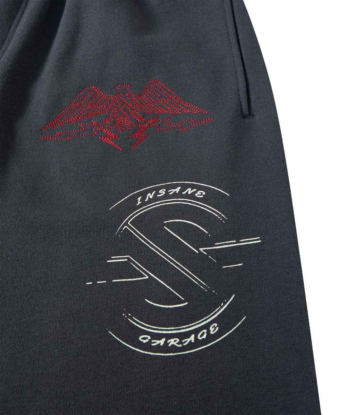 인세인개러지(INSANEGARAGE) INSANE GRAPHIC SWEAT PANTS_BLACK