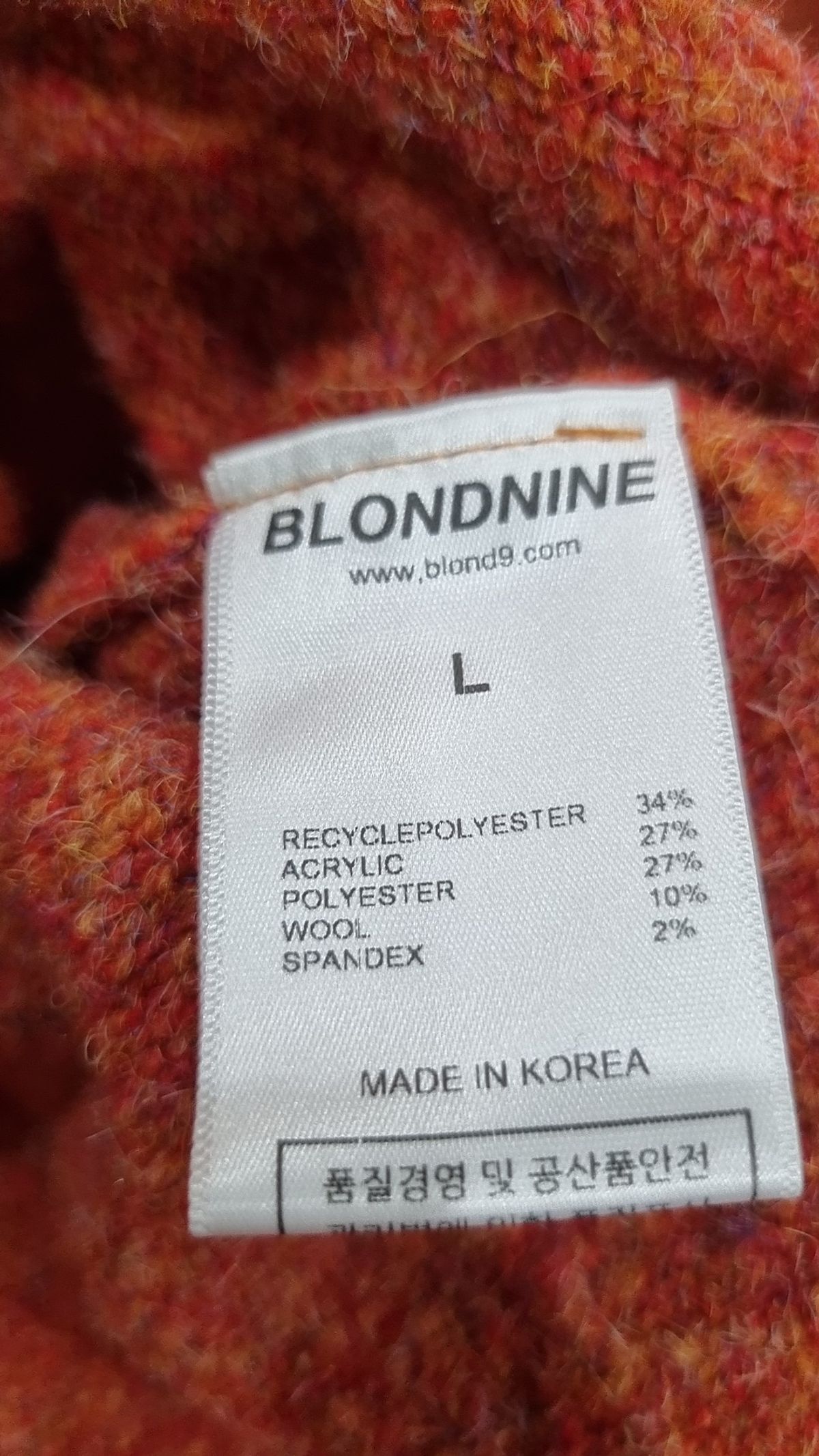 블론드나인(BLOND9) 니트/스웨터 L