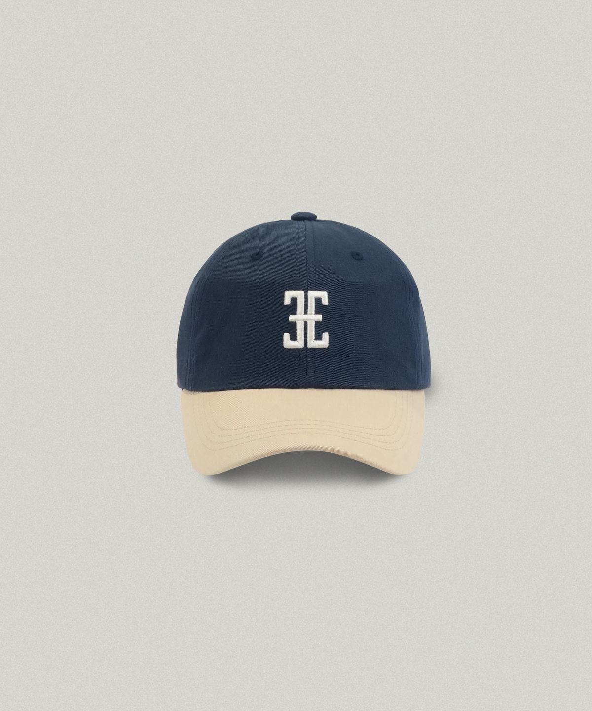 폴뉴아(FOLNUA) COLORATION CLASSIC LOGO BALL CAP (NAVY BEIGE)