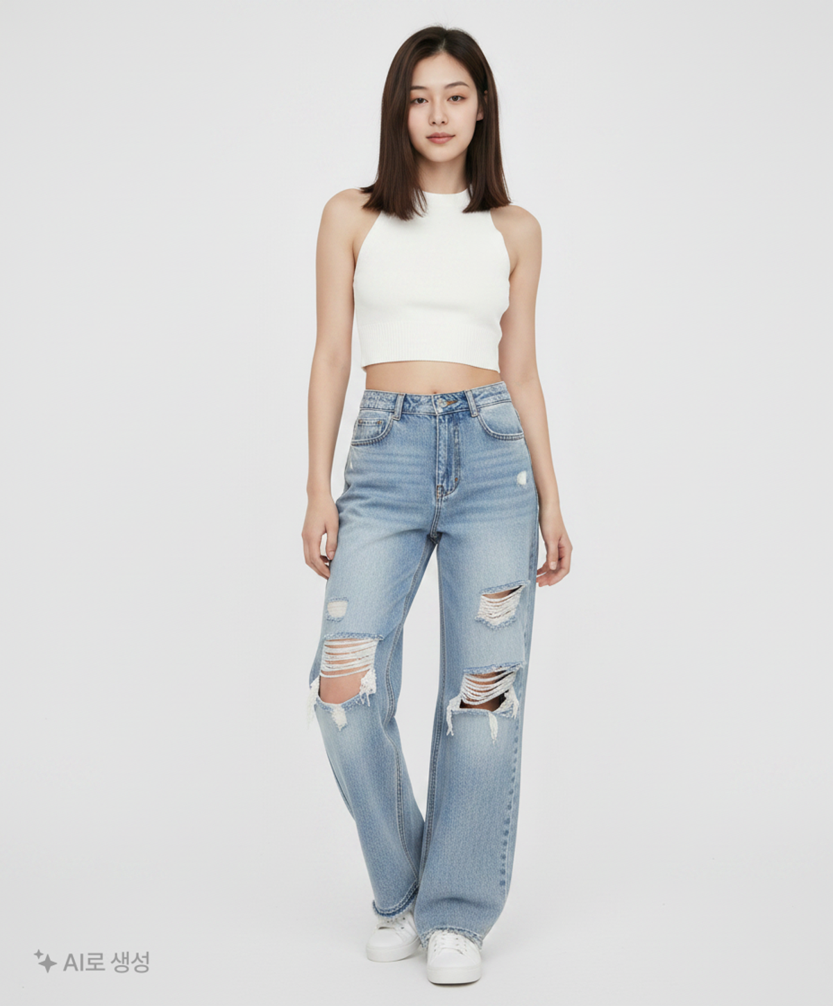 팬시클럽(FANCY CLUB) 청/데님 팬츠 1