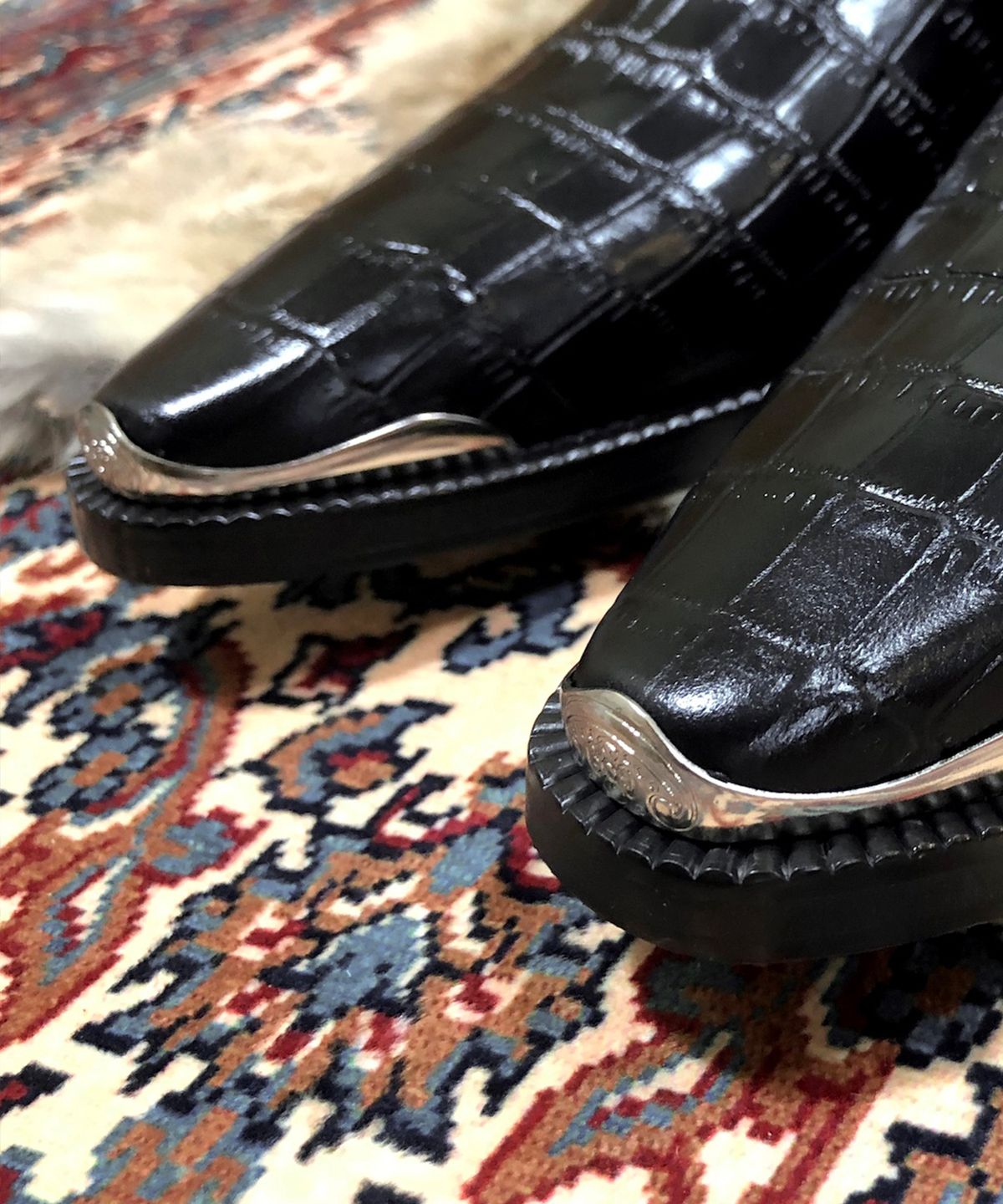 조앤슈(JOENSHOE) 카덴차 웨스턴 싱글 몽크스트랩 와니블랙