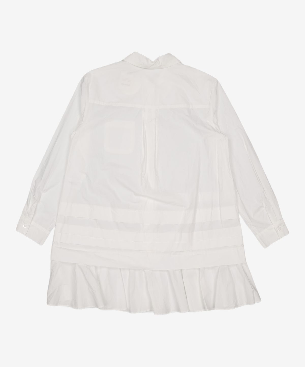 오헤시오(OHESHIO) FRILL LAYERED POCKET SHIRT DRESS, WHITE FREE