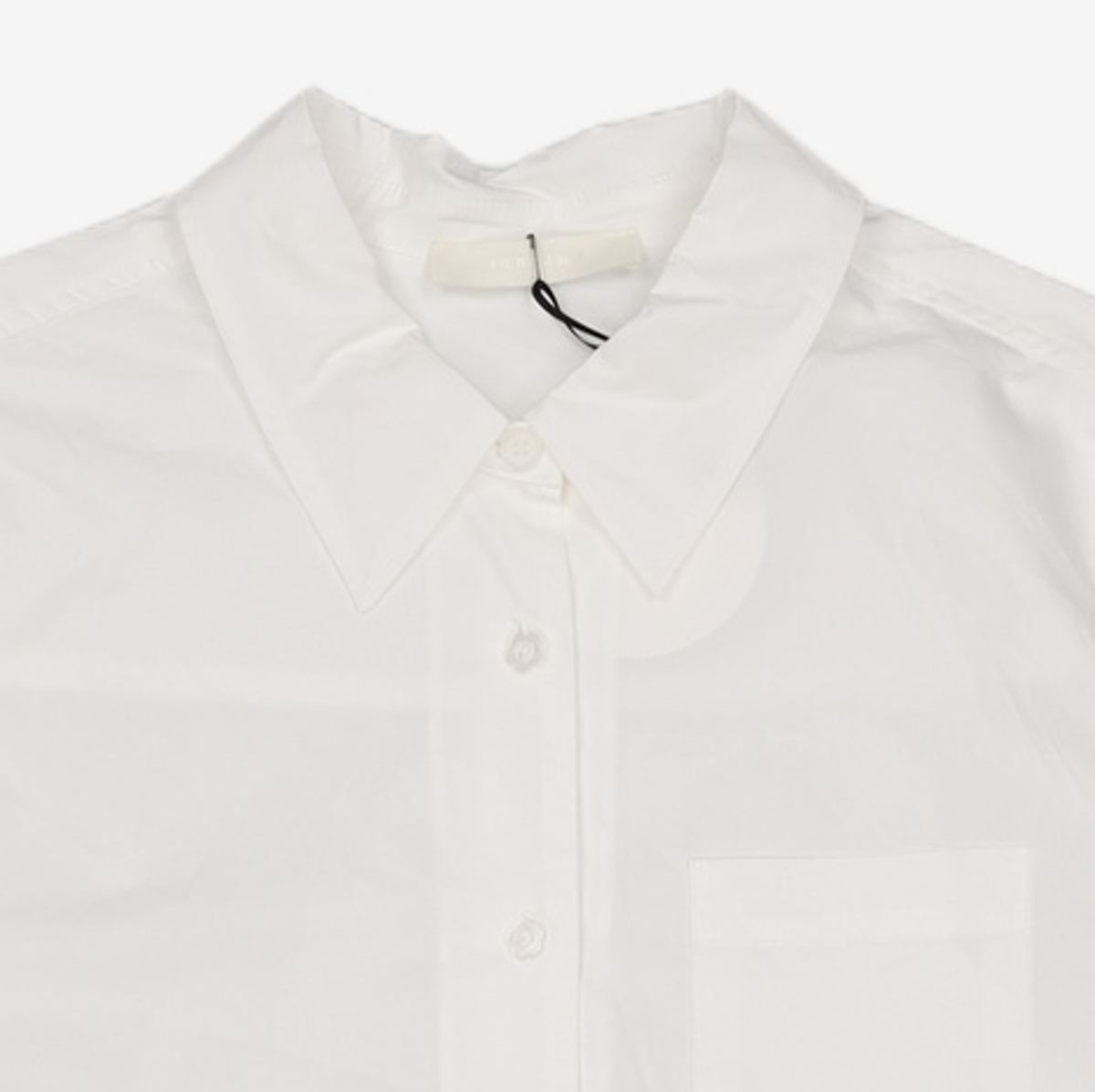 오헤시오(OHESHIO) FRILL LAYERED POCKET SHIRT DRESS, WHITE FREE