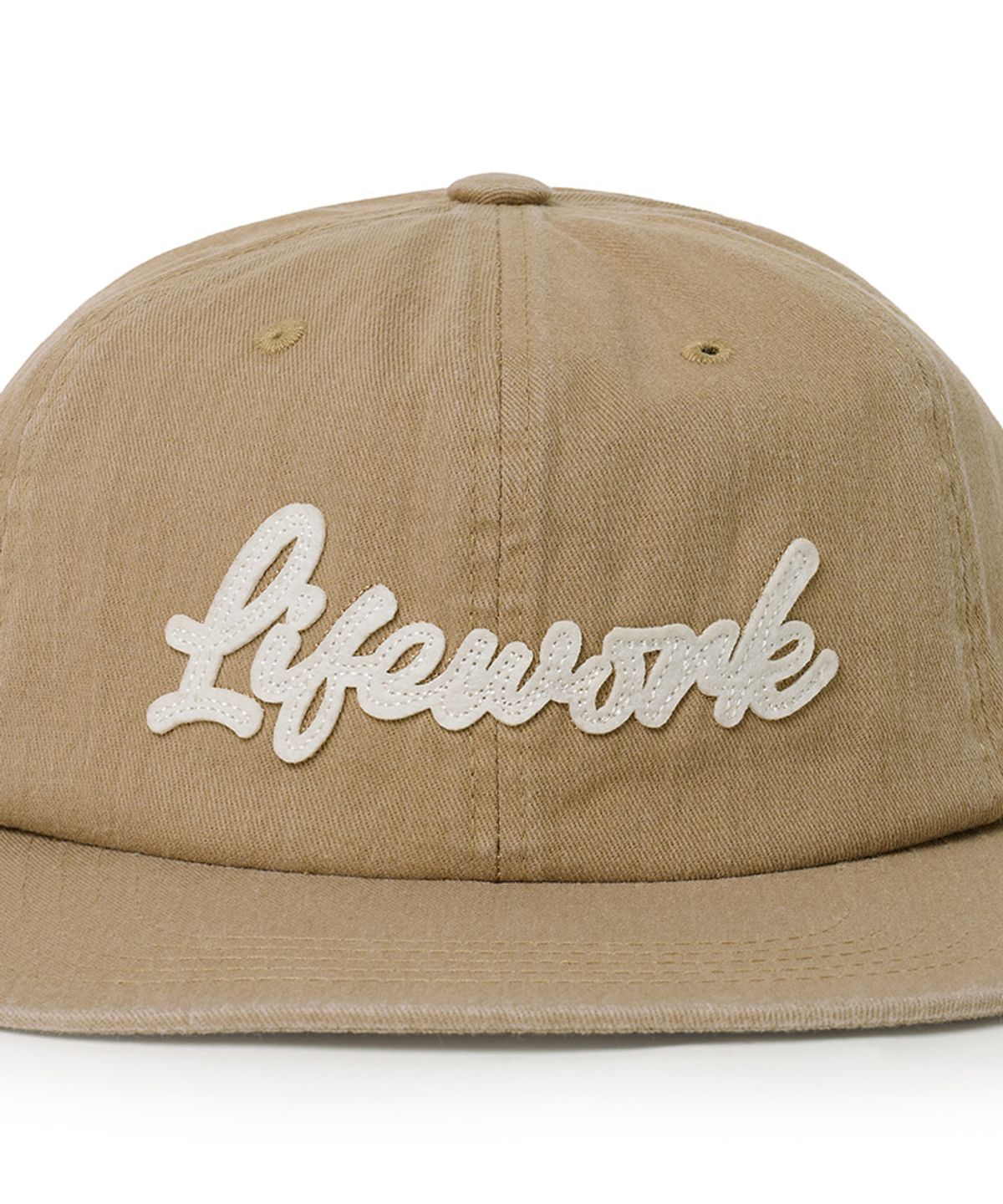 라이프워크(LIFEWORK) 펠트로고 코튼 스냅백