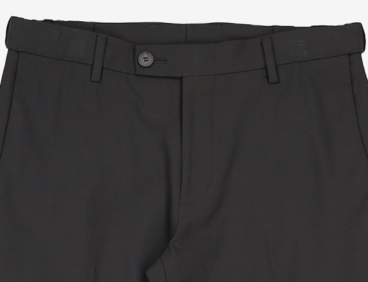 헤지스(HAZZYS) [ALPHA PANTS] 블랙 히든밴딩 스트레이트핏 슬랙스 HZPA1D892BK 78