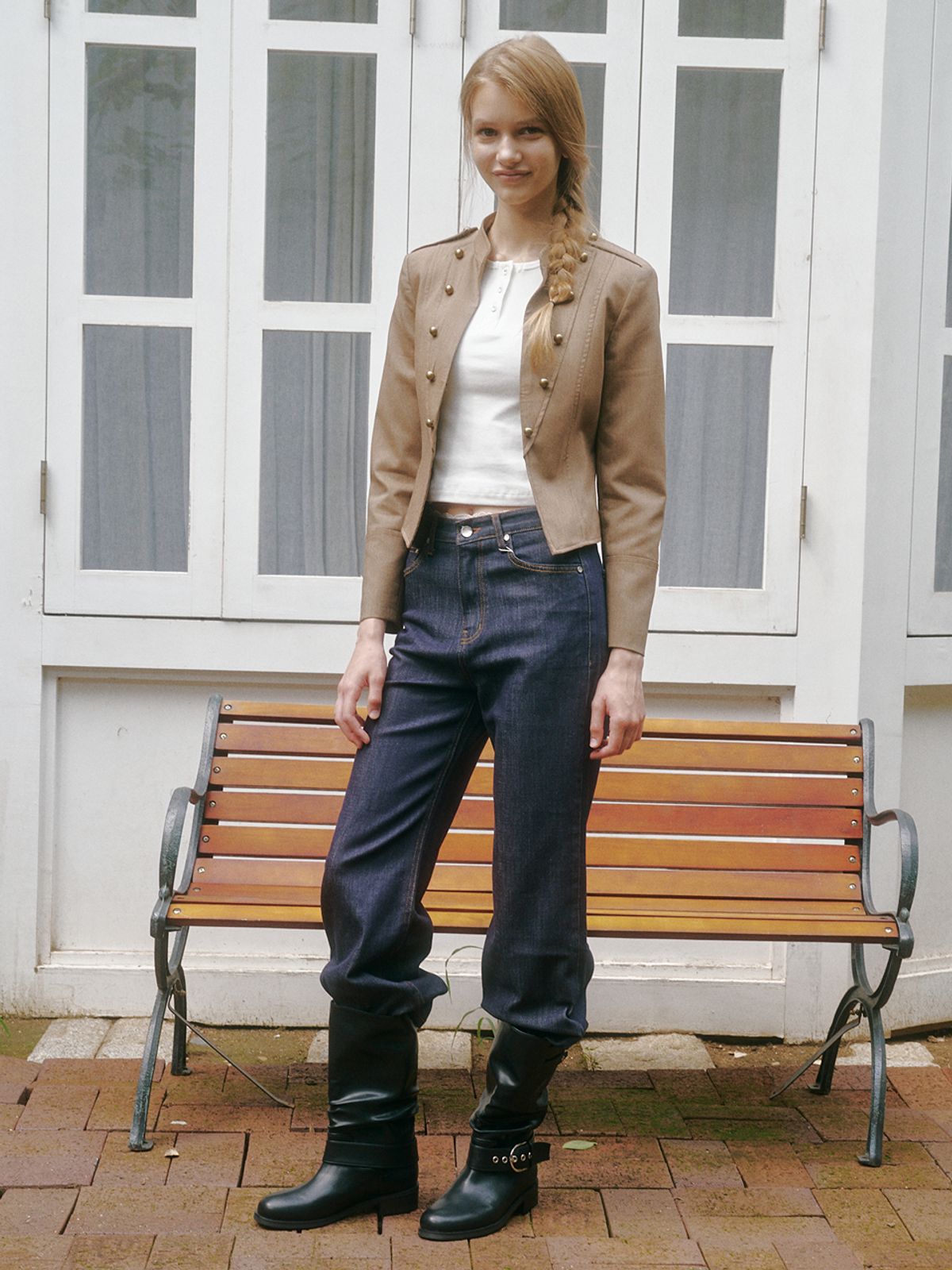 포른른(FORRR) Folding Belt Boots - Black