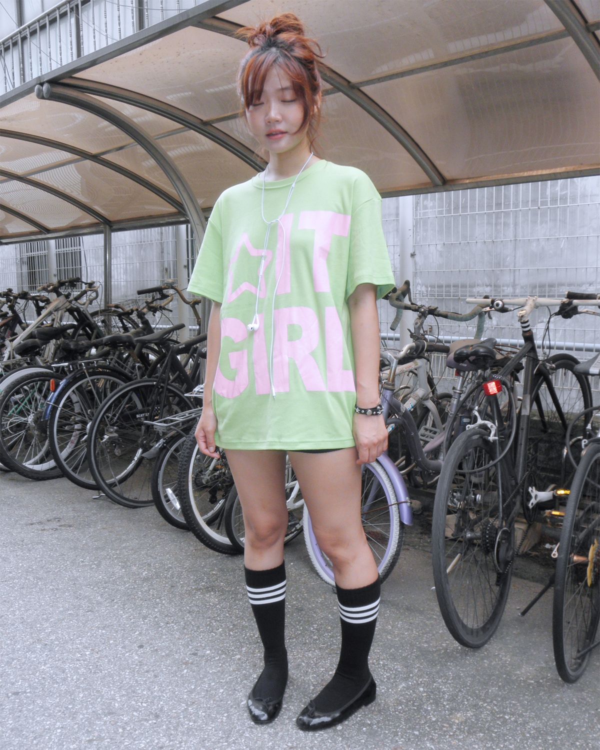 에프터누드(AFTERNUDE) 잇 걸 티 (GREEN)