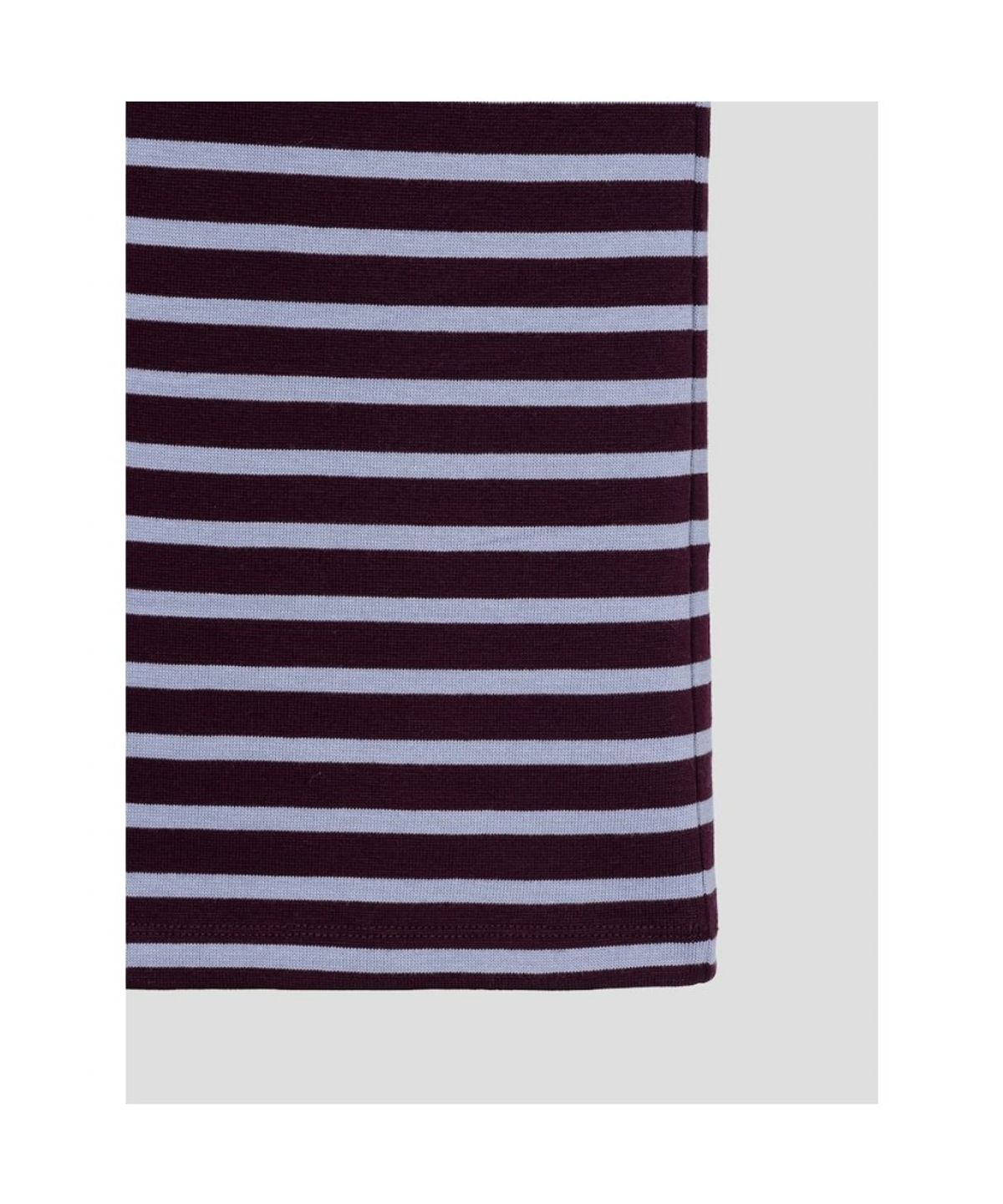 빈폴 레이디스(BEANPOLE LADIES) 스트라이프 레귤러핏 반소매 티셔츠  와인 (BF6742C71Z)