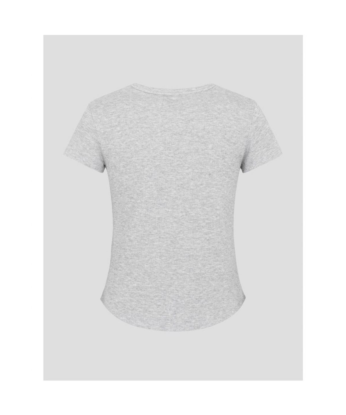 빈폴 레이디스(BEANPOLE LADIES) 와플 저지 슬림핏 반소매 티셔츠  그레이 (BF6742C903)