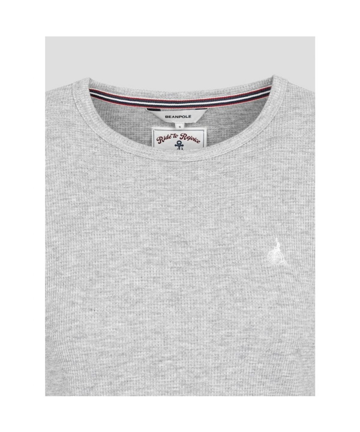 빈폴 레이디스(BEANPOLE LADIES) 와플 저지 슬림핏 반소매 티셔츠  그레이 (BF6742C903)