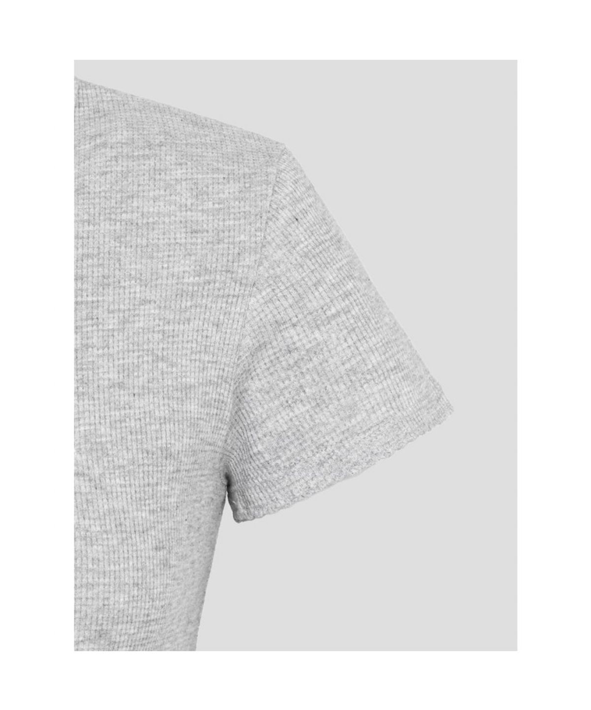 빈폴 레이디스(BEANPOLE LADIES) 와플 저지 슬림핏 반소매 티셔츠  그레이 (BF6742C903)