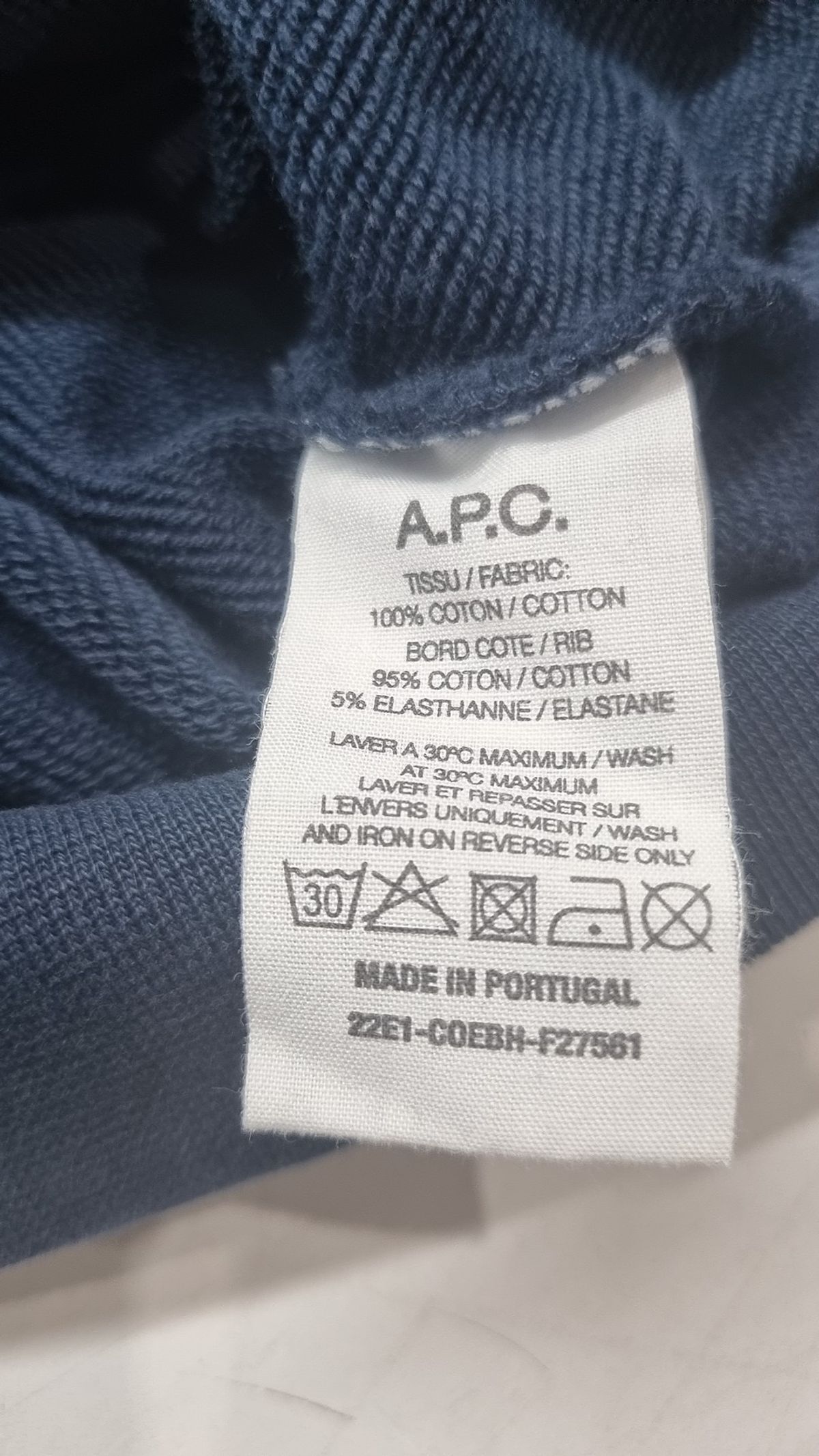 아페쎄(A.P.C.) 맨투맨/스웨트셔츠 XS