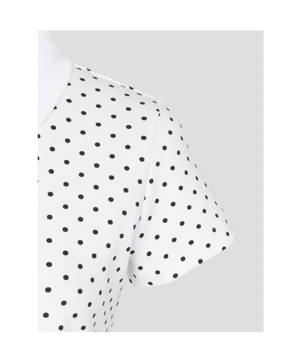 빈폴 레이디스(BEANPOLE LADIES) 도트패턴 풀오픈 반소매 티셔츠  화이트 (BF6742C721)