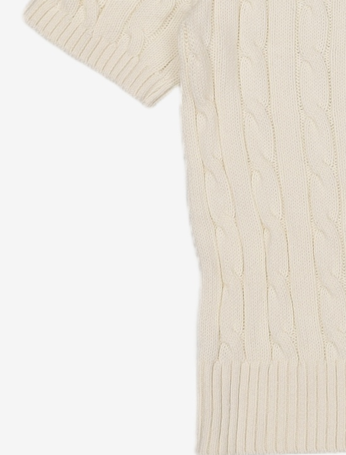 라코스테(LACOSTE) 여성 케이블 반팔 가디건 AF012E-53G 166 36