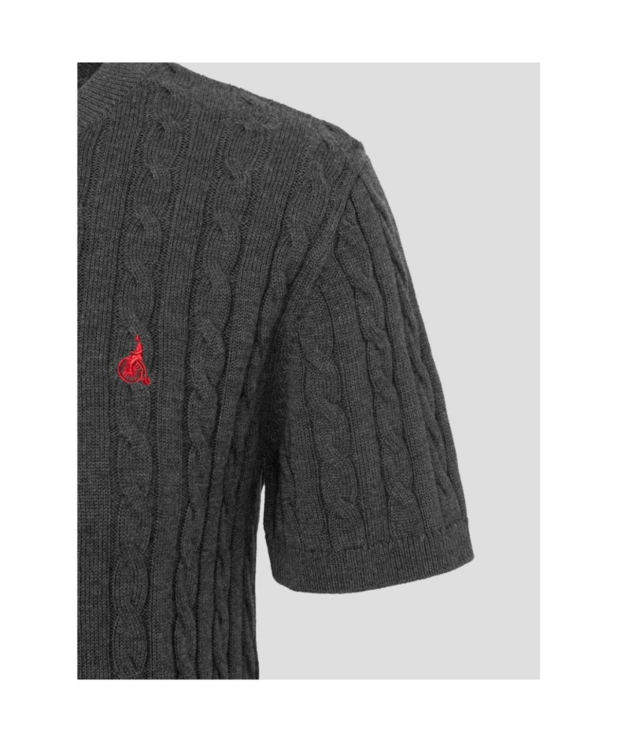 빈폴 레이디스(BEANPOLE LADIES) [Essential] 코튼 케이블 라운드넥 반소매 풀오버  애쉬 (BF6751E024)