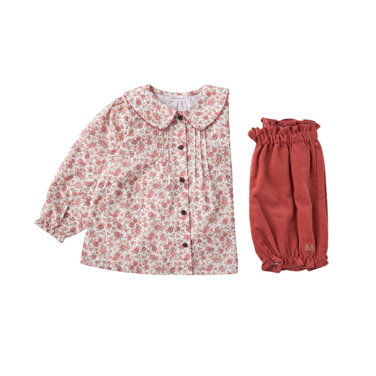 밍크뮤(MINKMUI) 뮤엘쁘띠플라워상하복 (36A14-610-01)