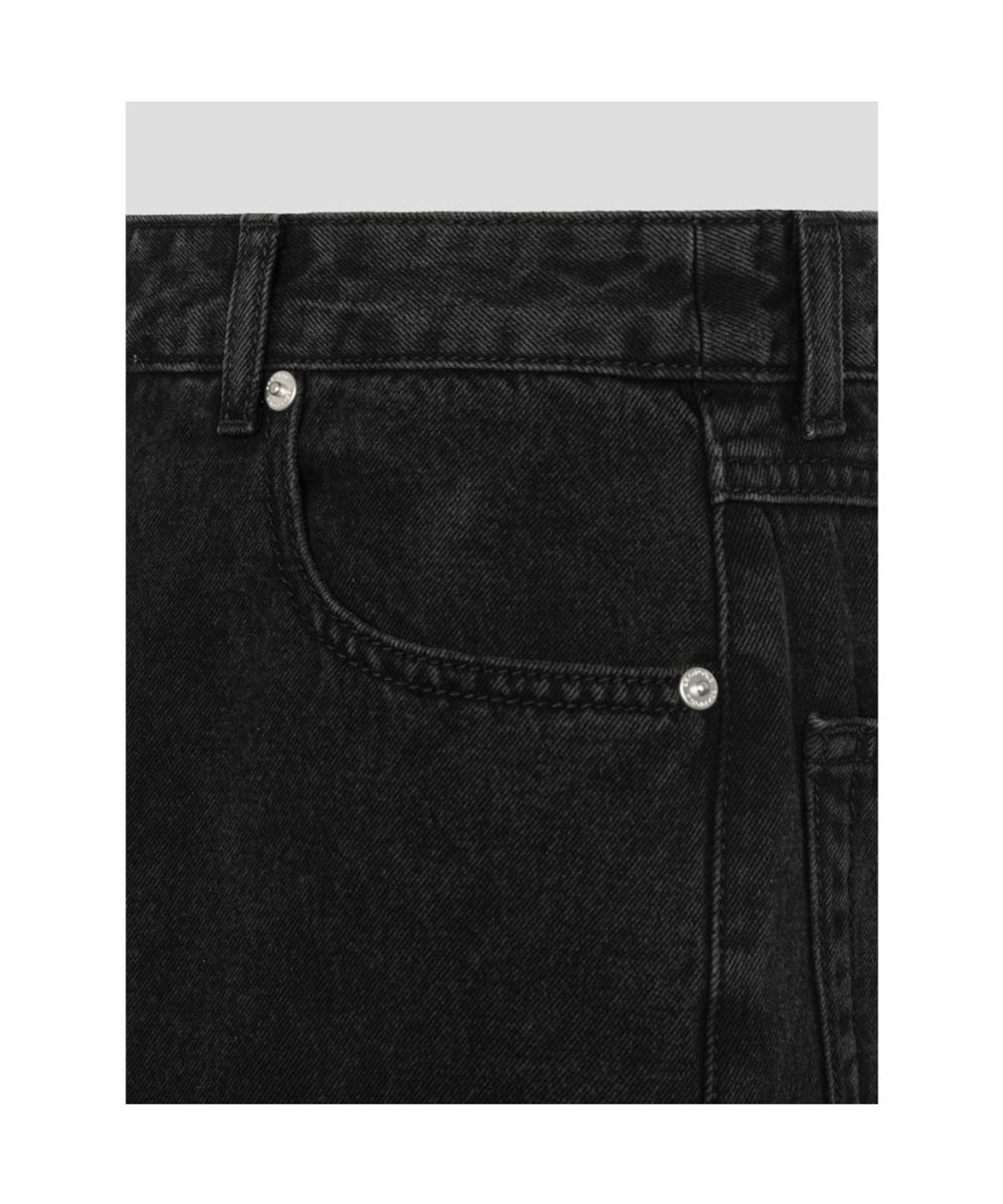 빈폴 레이디스(BEANPOLE LADIES) 크롭 와이드 데님 팬츠  블랙 (BF6721C755)