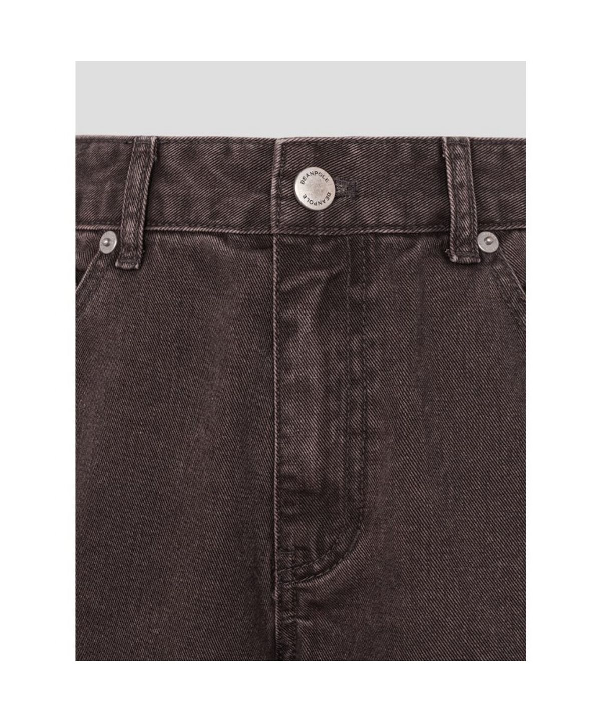 빈폴 레이디스(BEANPOLE LADIES) 오버다잉 데님 버뮤다  브라운 (BF6725C71D)