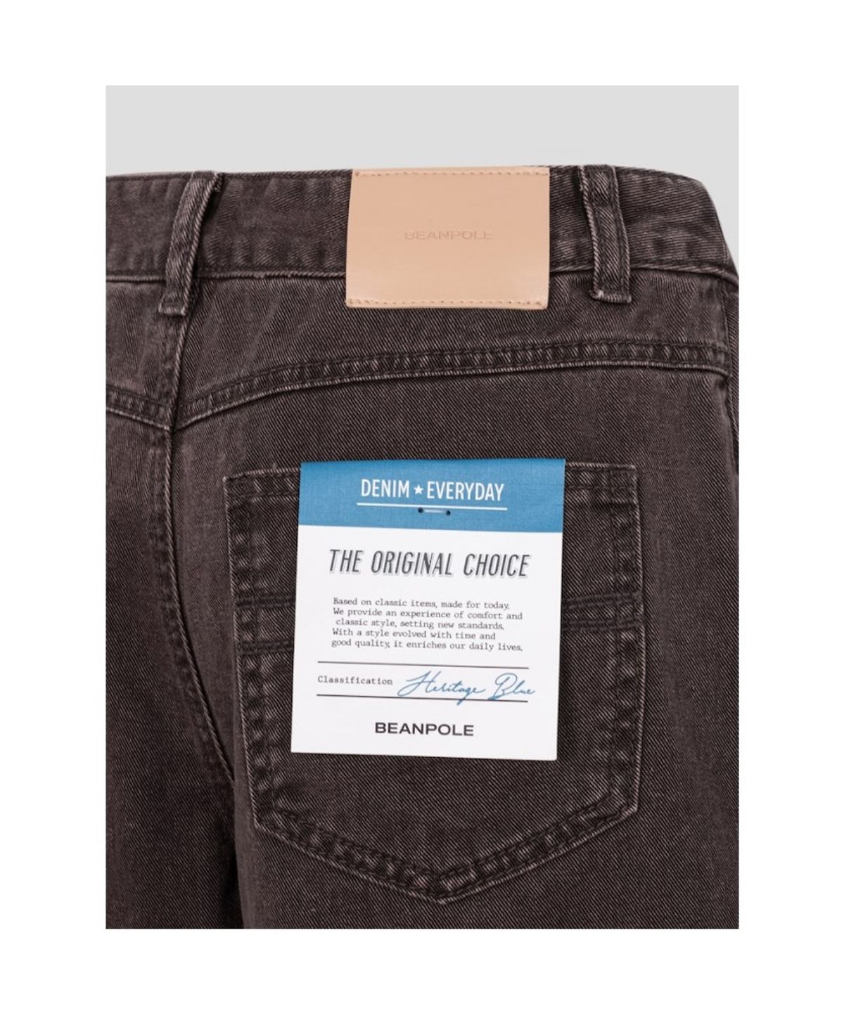 빈폴 레이디스(BEANPOLE LADIES) 오버다잉 데님 버뮤다  브라운 (BF6725C71D)