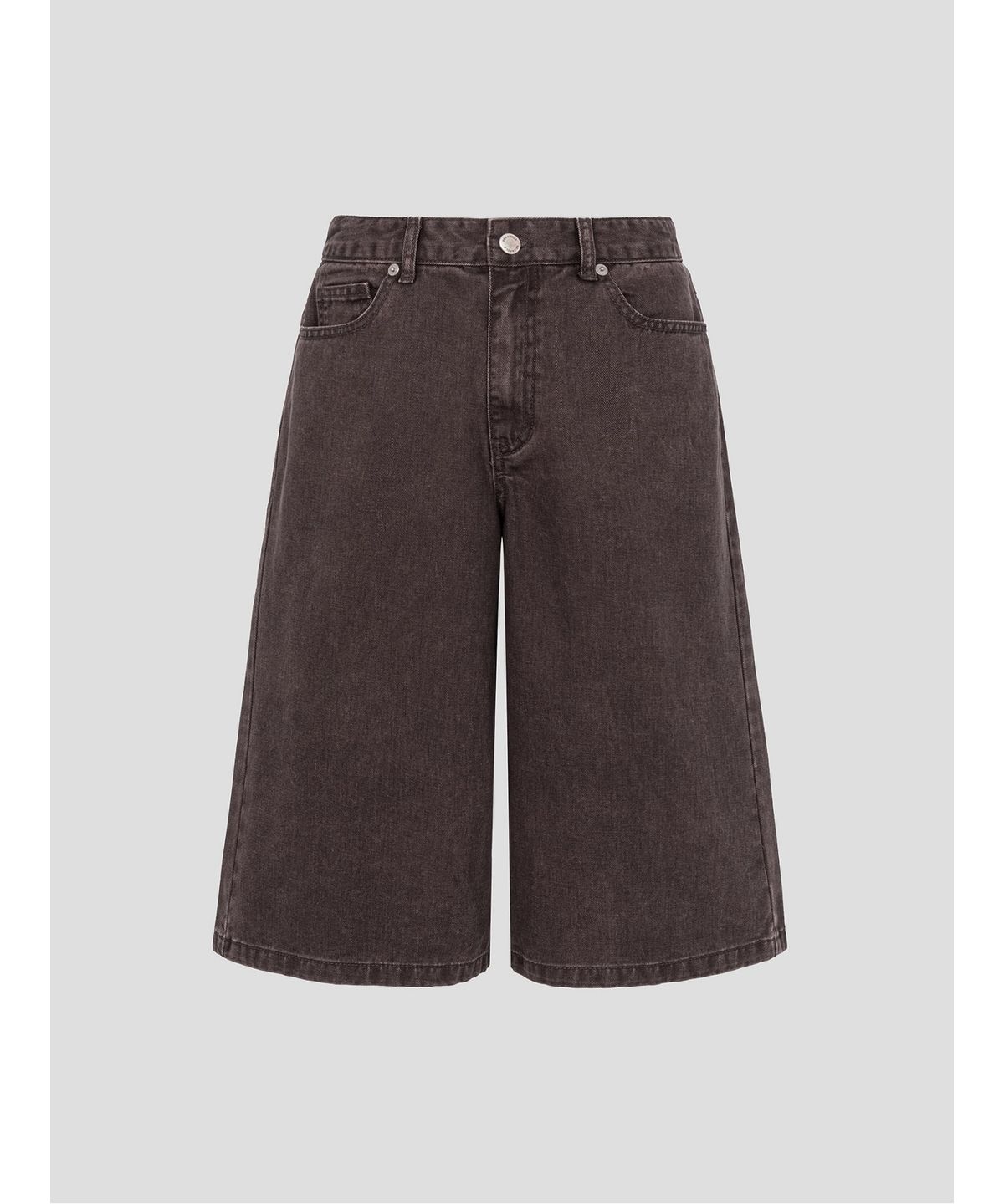 빈폴 레이디스(BEANPOLE LADIES) 오버다잉 데님 버뮤다  브라운 (BF6725C71D)