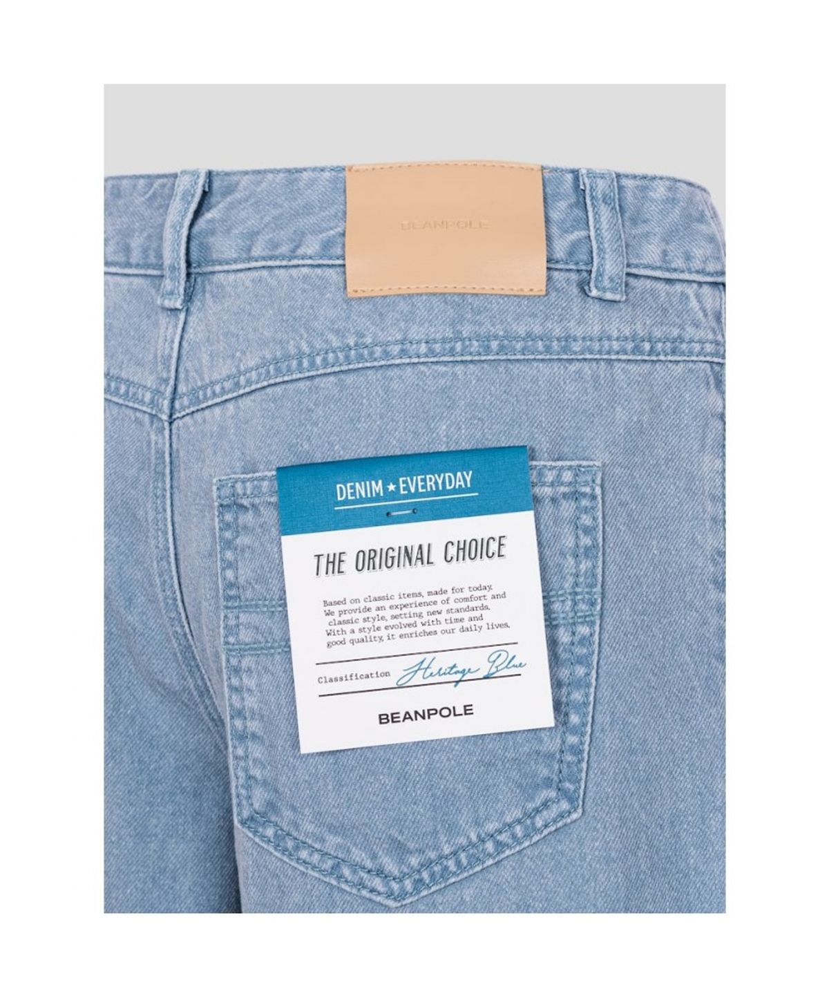 빈폴 레이디스(BEANPOLE LADIES) 오버다잉 데님 버뮤다  스카이 블루 (BF6725C71Q)