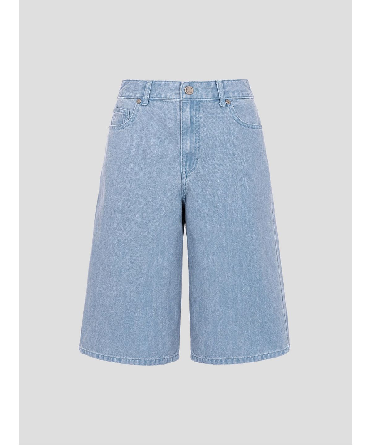 빈폴 레이디스(BEANPOLE LADIES) 오버다잉 데님 버뮤다  스카이 블루 (BF6725C71Q)