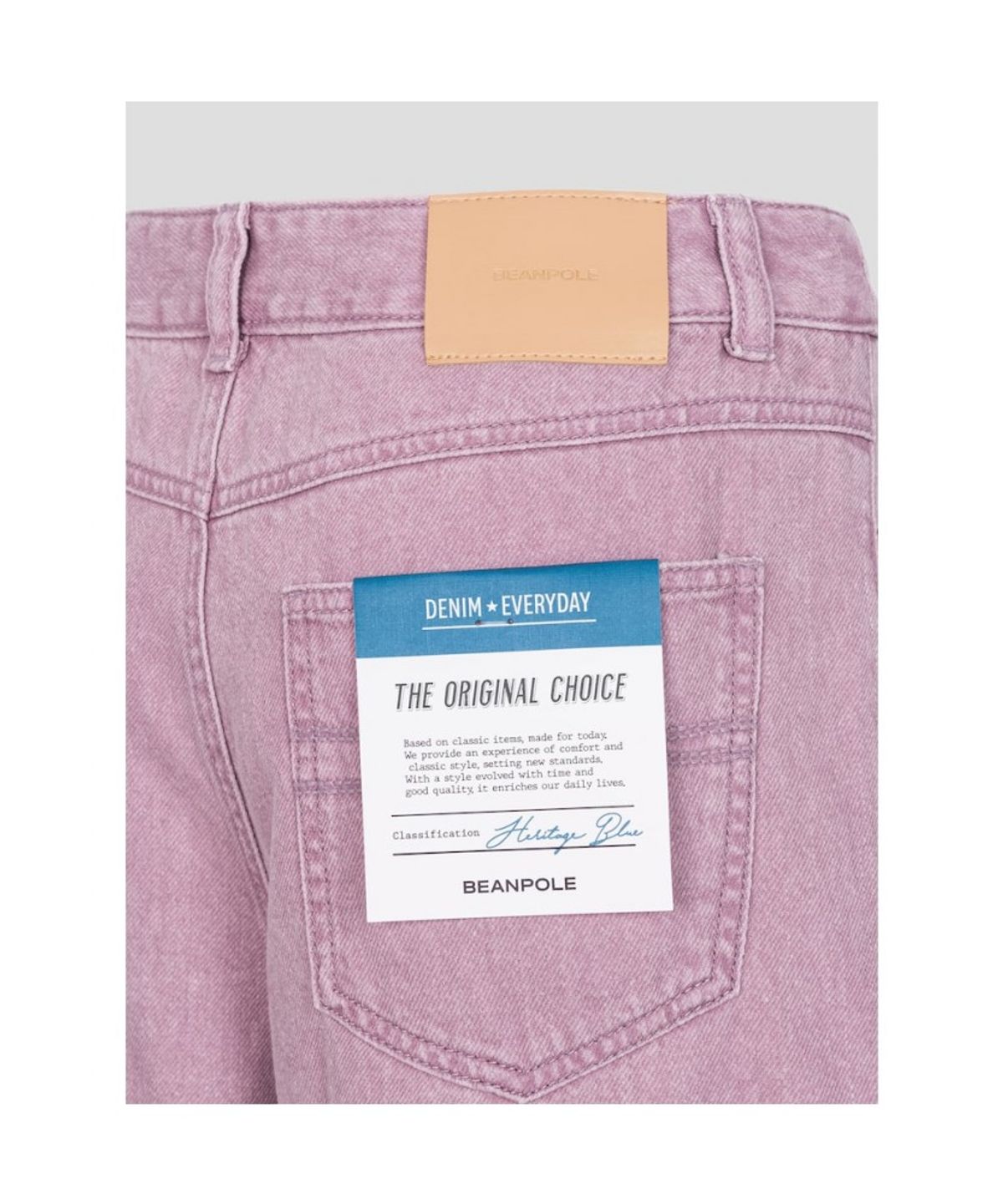 빈폴 레이디스(BEANPOLE LADIES) 오버다잉 데님 버뮤다  핑크 (BF6725C71X)