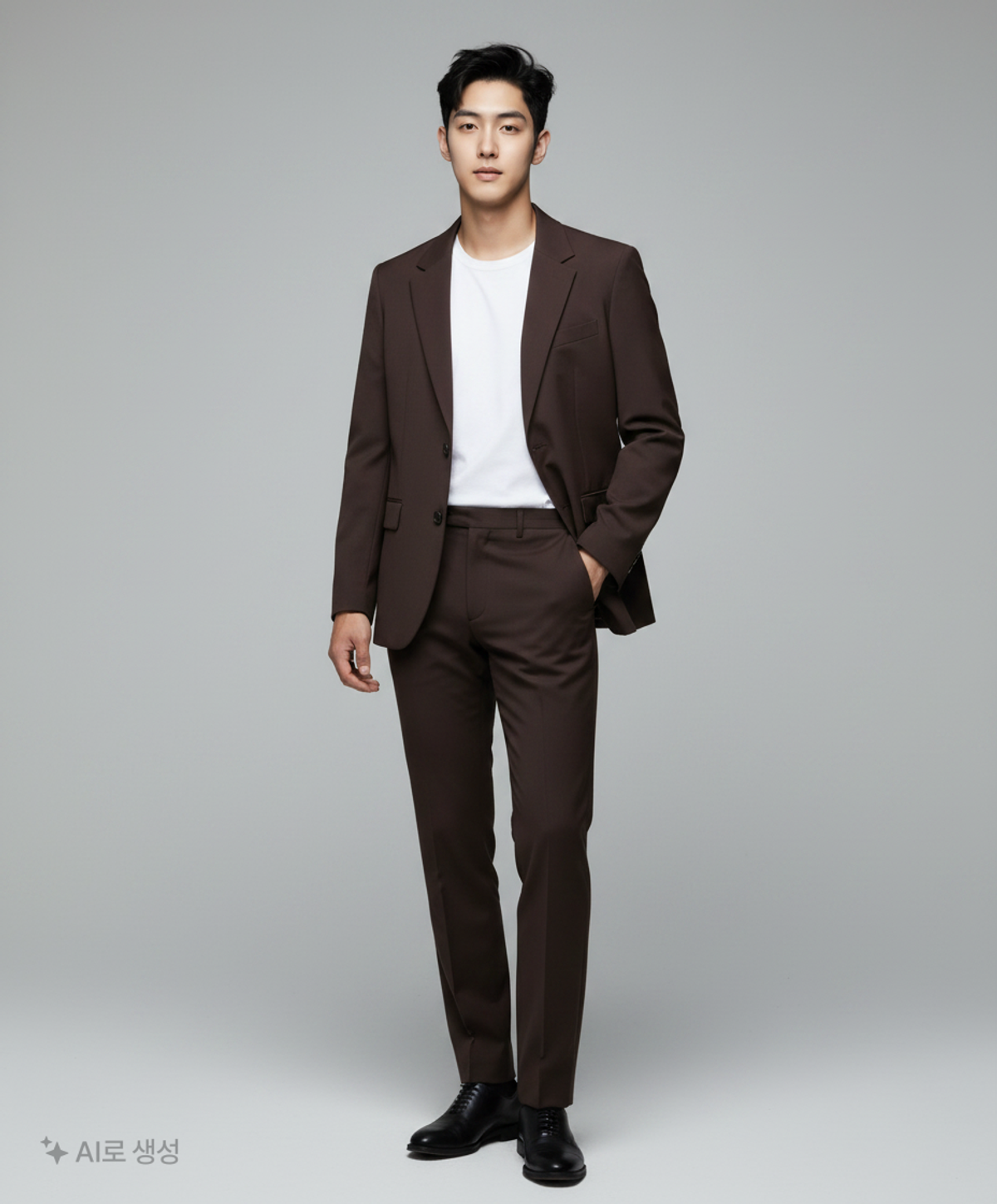 무신사 스탠다드(MUSINSA STANDARD) 릴렉스드 베이식 블레이저 [다크 그레이] L