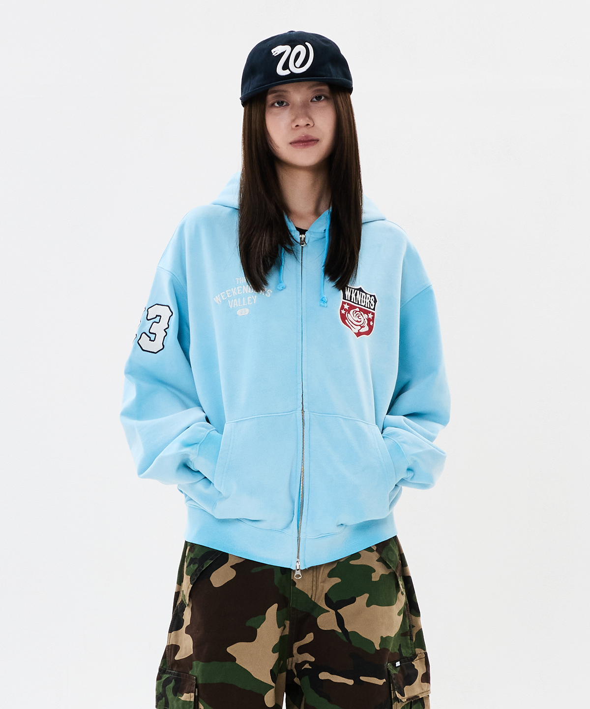 위캔더스(WKNDRS) SNAKE CAP (NAVY)