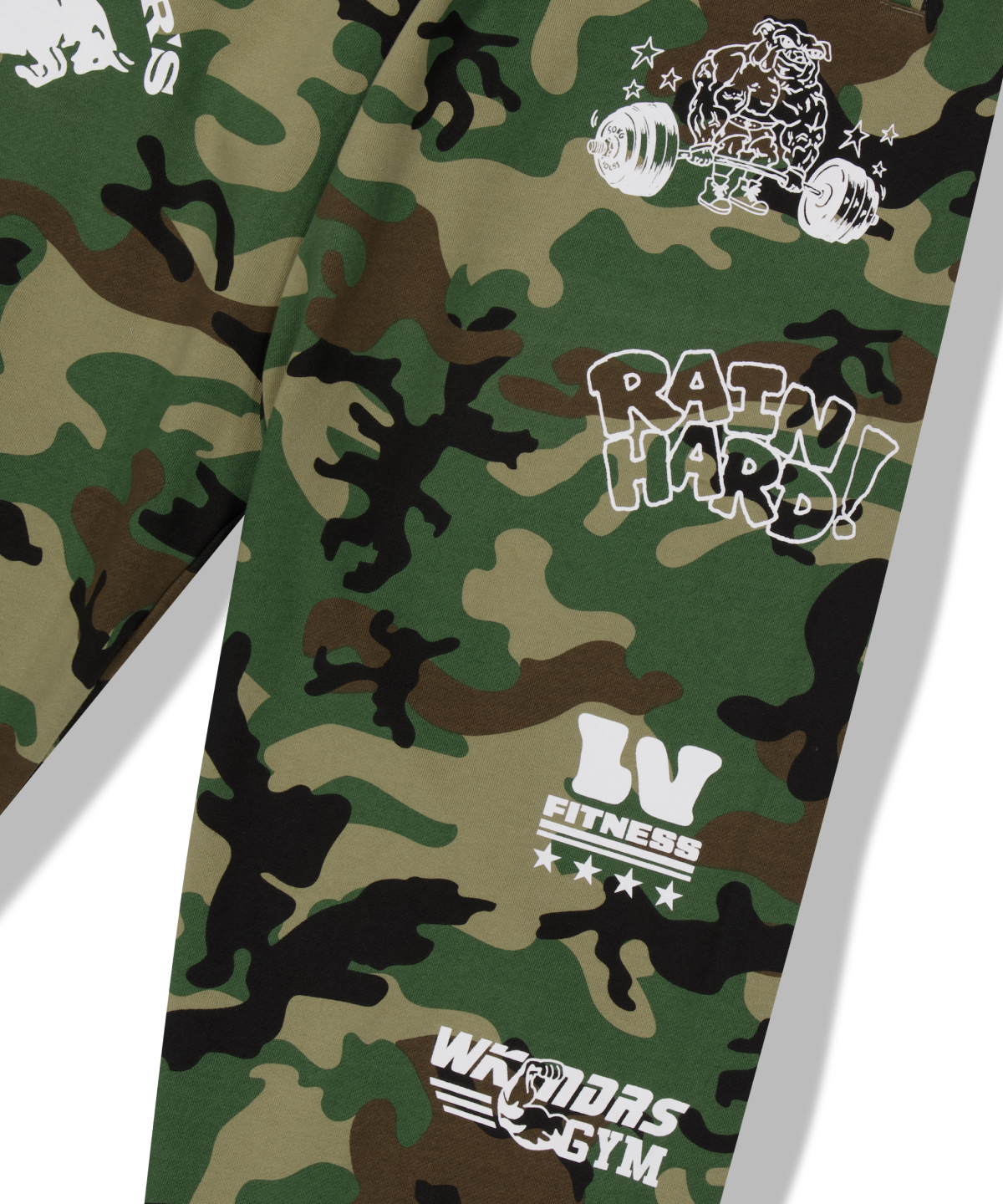 위캔더스(WKNDRS) GYM SWEAT PANTS (CAMO)
