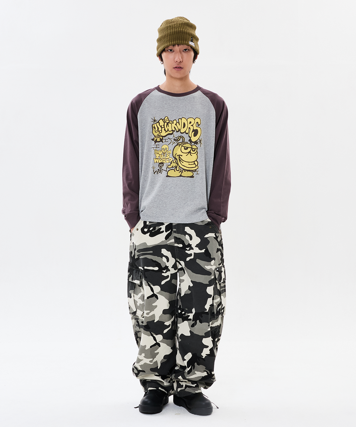 위캔더스(WKNDRS) CAMO CARGO PANTS (S.CAMO)