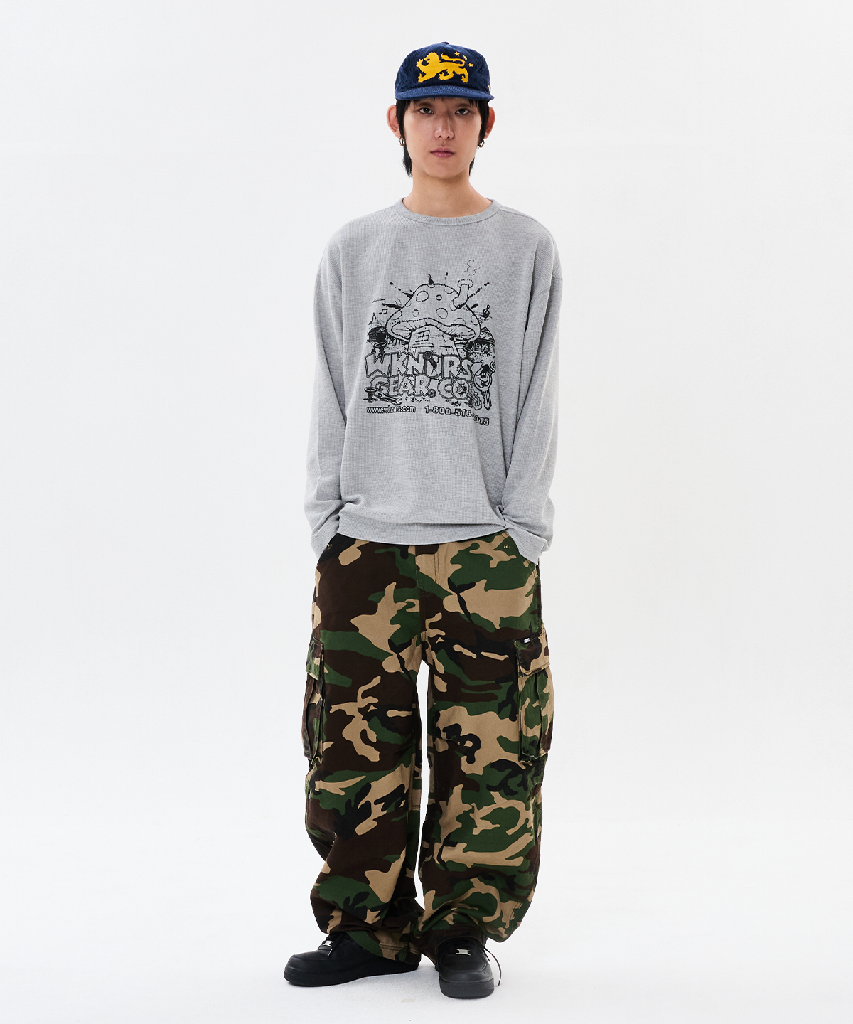 위캔더스(WKNDRS) CAMO CARGO PANTS (CAMO)