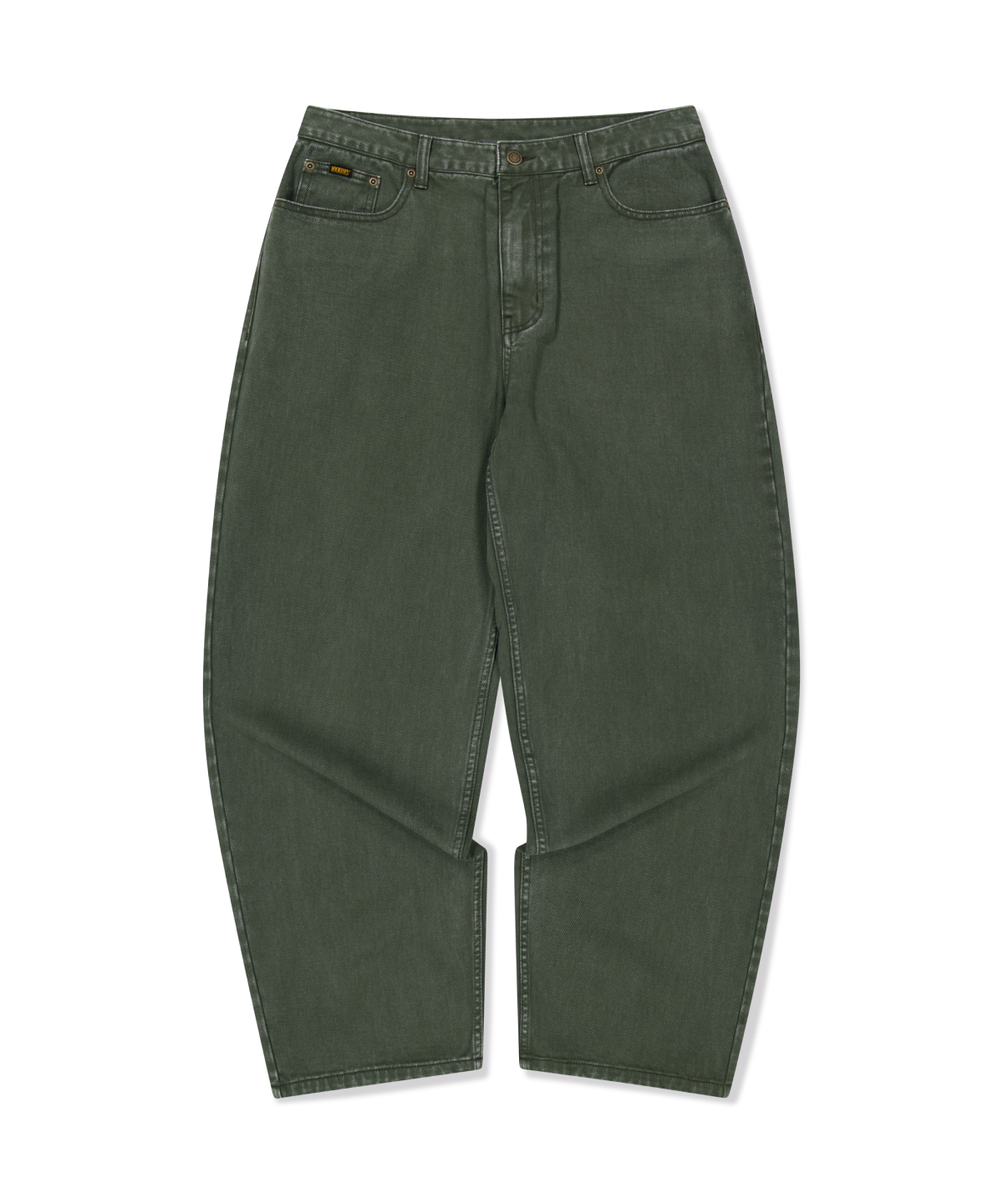 위캔더스(WKNDRS) [WKNDRS X FIT THE SIZE] EAGLE DENIM PANTS (KHAKI)