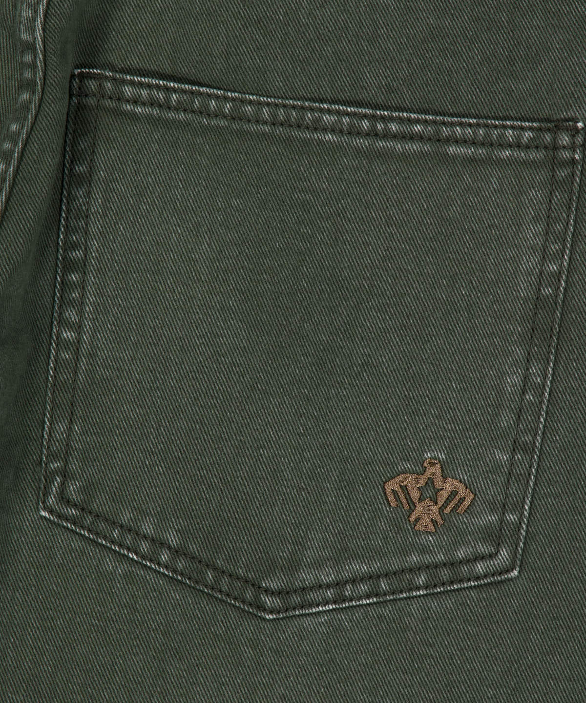 위캔더스(WKNDRS) [WKNDRS X FIT THE SIZE] EAGLE DENIM PANTS (KHAKI)