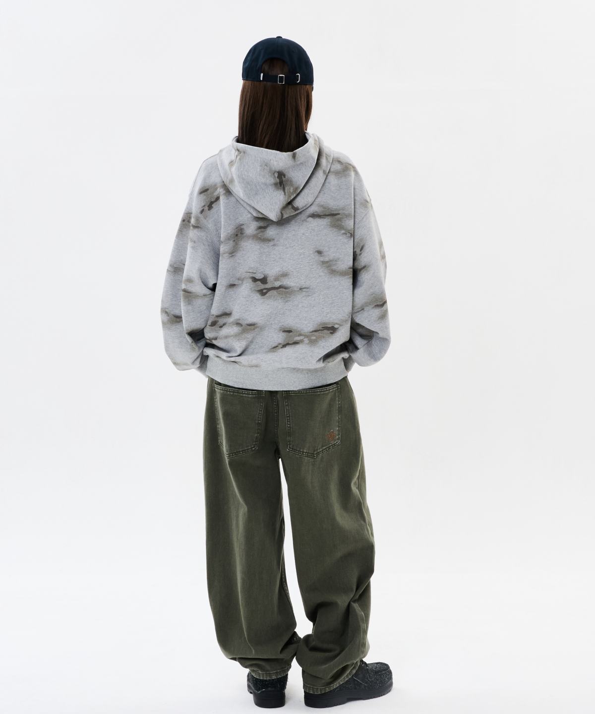 위캔더스(WKNDRS) [WKNDRS X FIT THE SIZE] EAGLE DENIM PANTS (KHAKI)