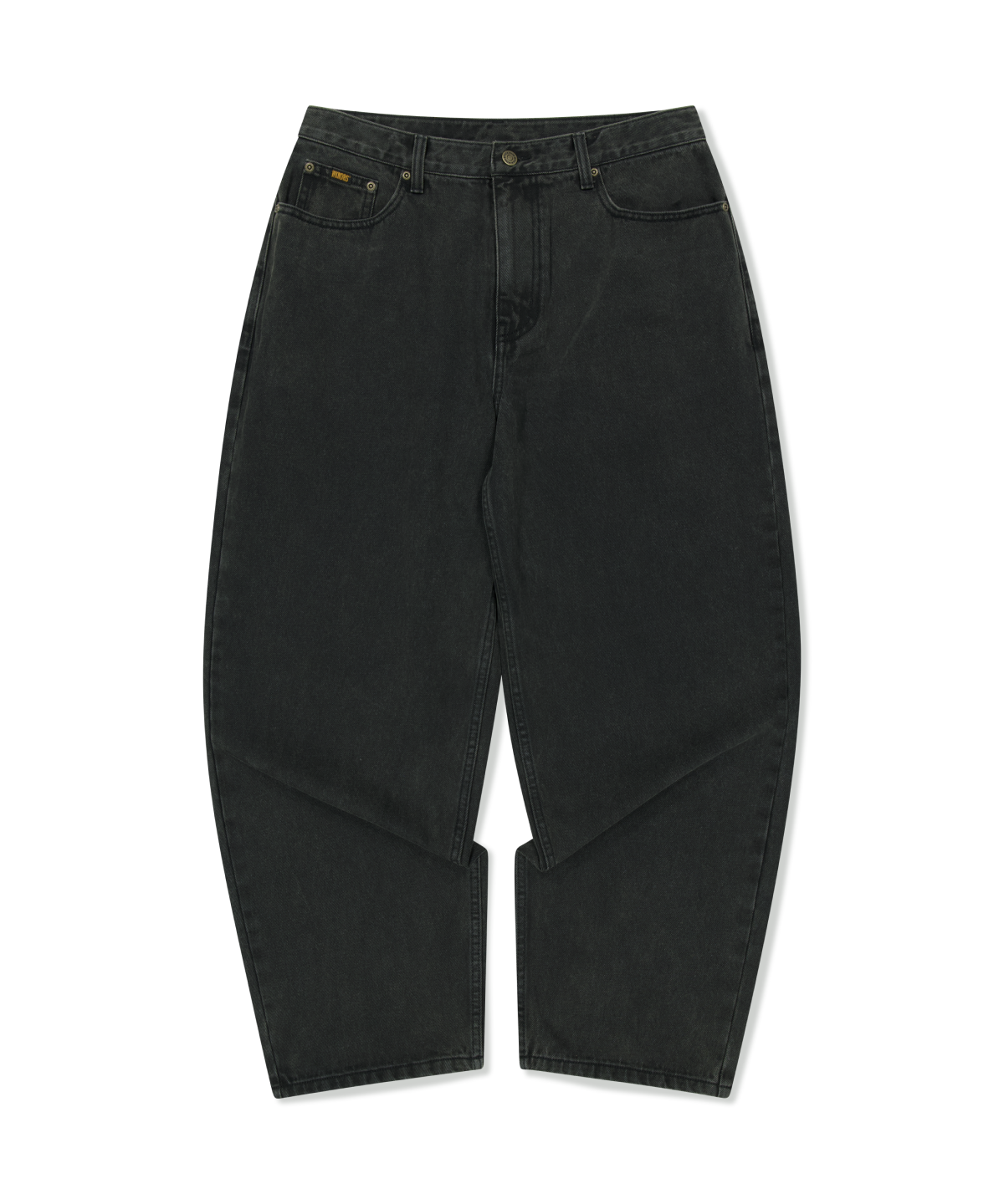 위캔더스(WKNDRS) [WKNDRS X FIT THE SIZE] EAGLE DENIM PANTS (BLACK)