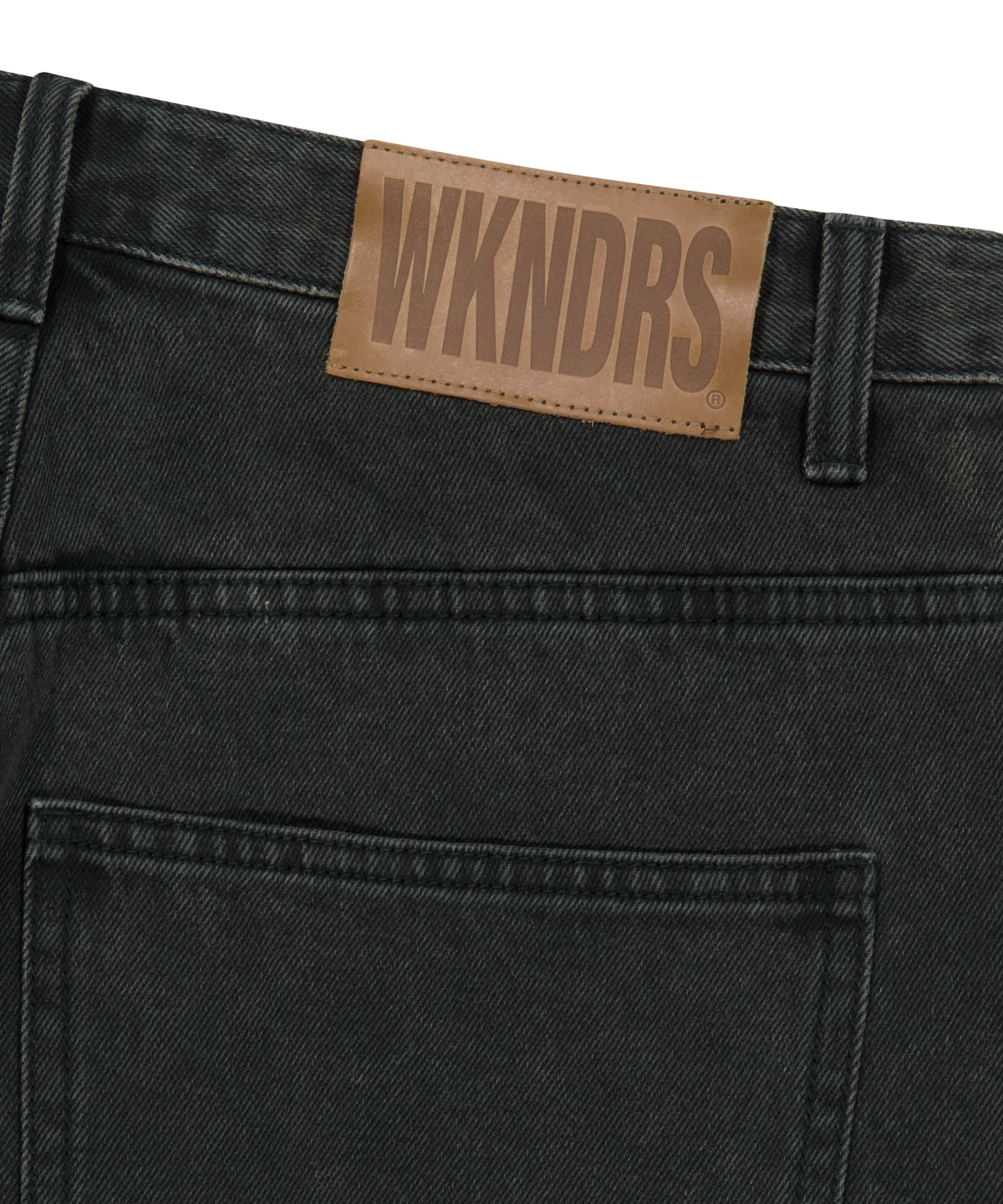 위캔더스(WKNDRS) [WKNDRS X FIT THE SIZE] EAGLE DENIM PANTS (BLACK)