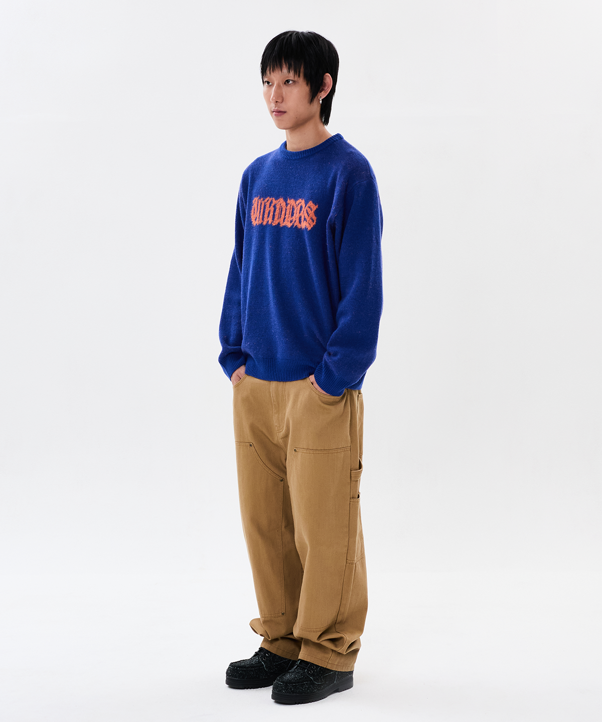 위캔더스(WKNDRS) DOUBLE KNEE CARPENTER PANTS (BEIGE)