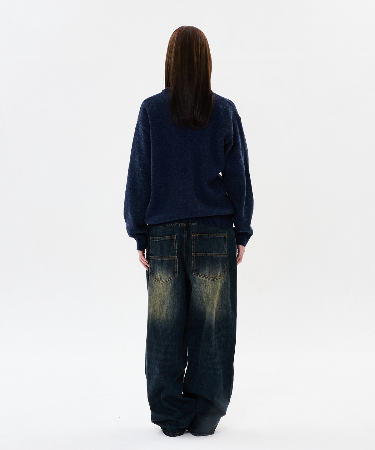위캔더스(WKNDRS) SLUB DENIM PANTS (NAVY)