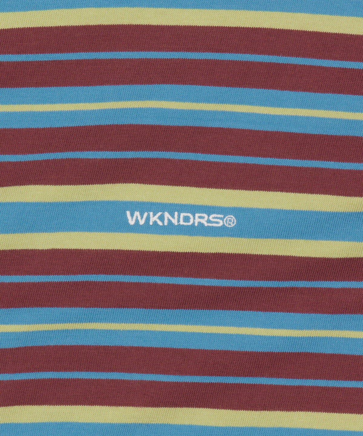 위캔더스(WKNDRS) MULTI STRIPE LS T-SHIRT (BURGUNDY)