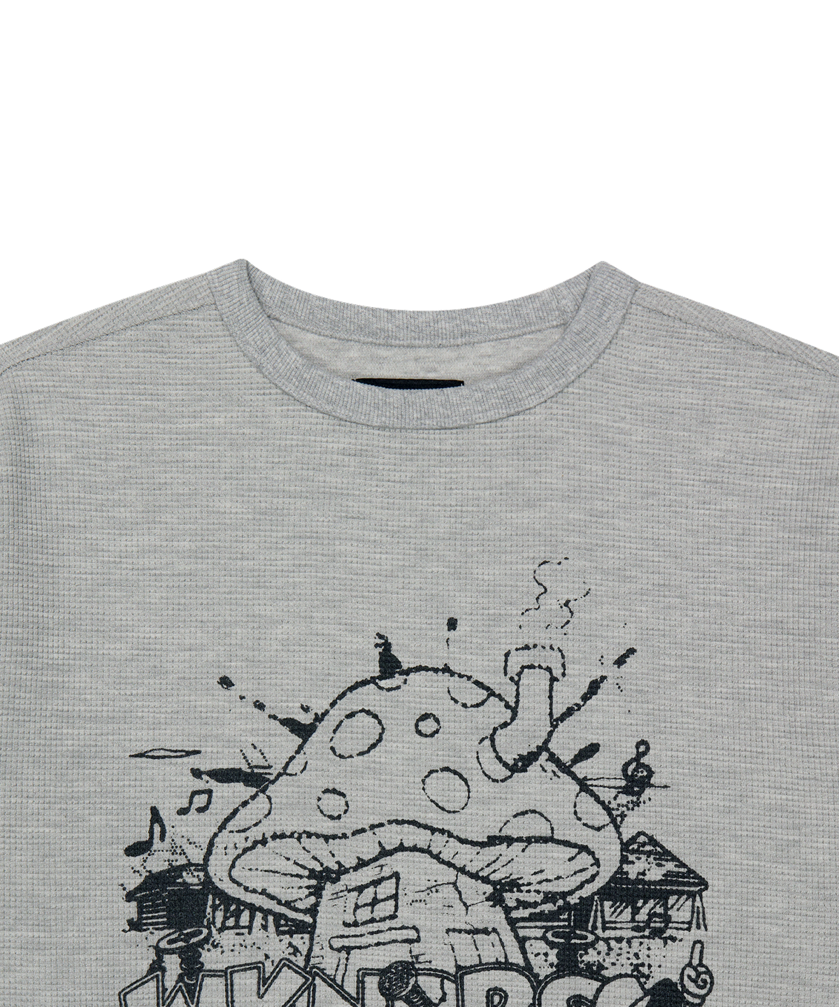 위캔더스(WKNDRS) MUSHROOM LS T-SHIRT (M.GREY)