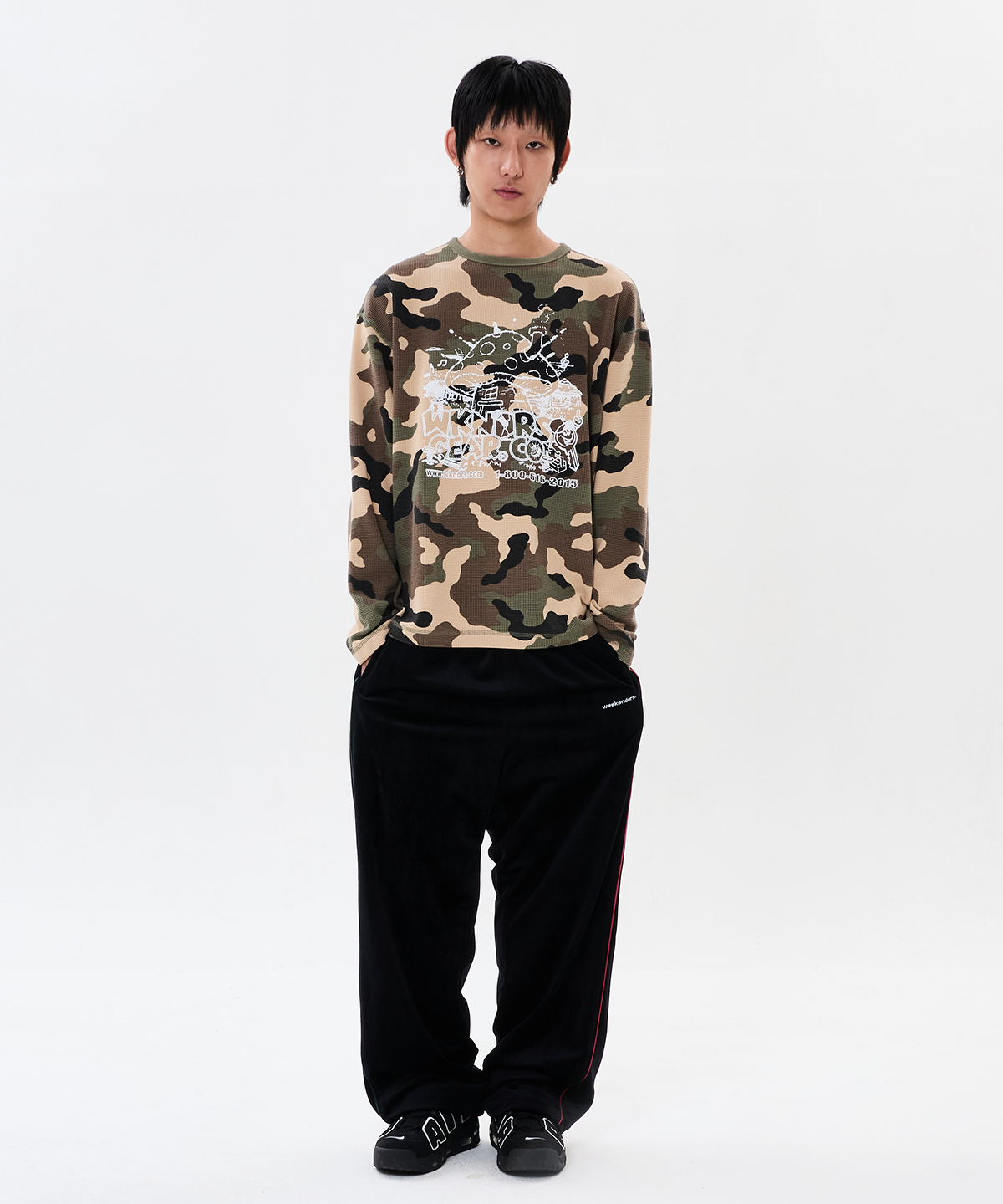 위캔더스(WKNDRS) MUSHROOM LS T-SHIRT (CAMO)